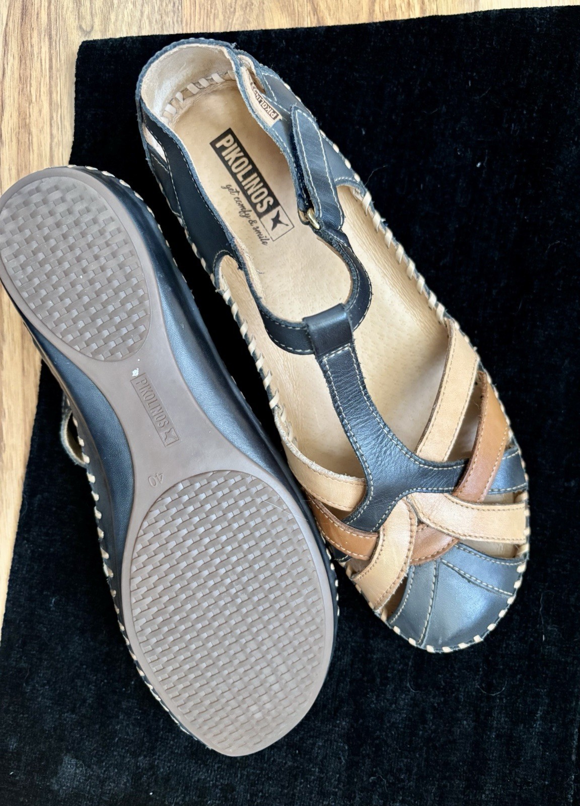 Pikolinos – Multi- Color Mary Jane Leather Shoes Size 40 EUC/ 9.5