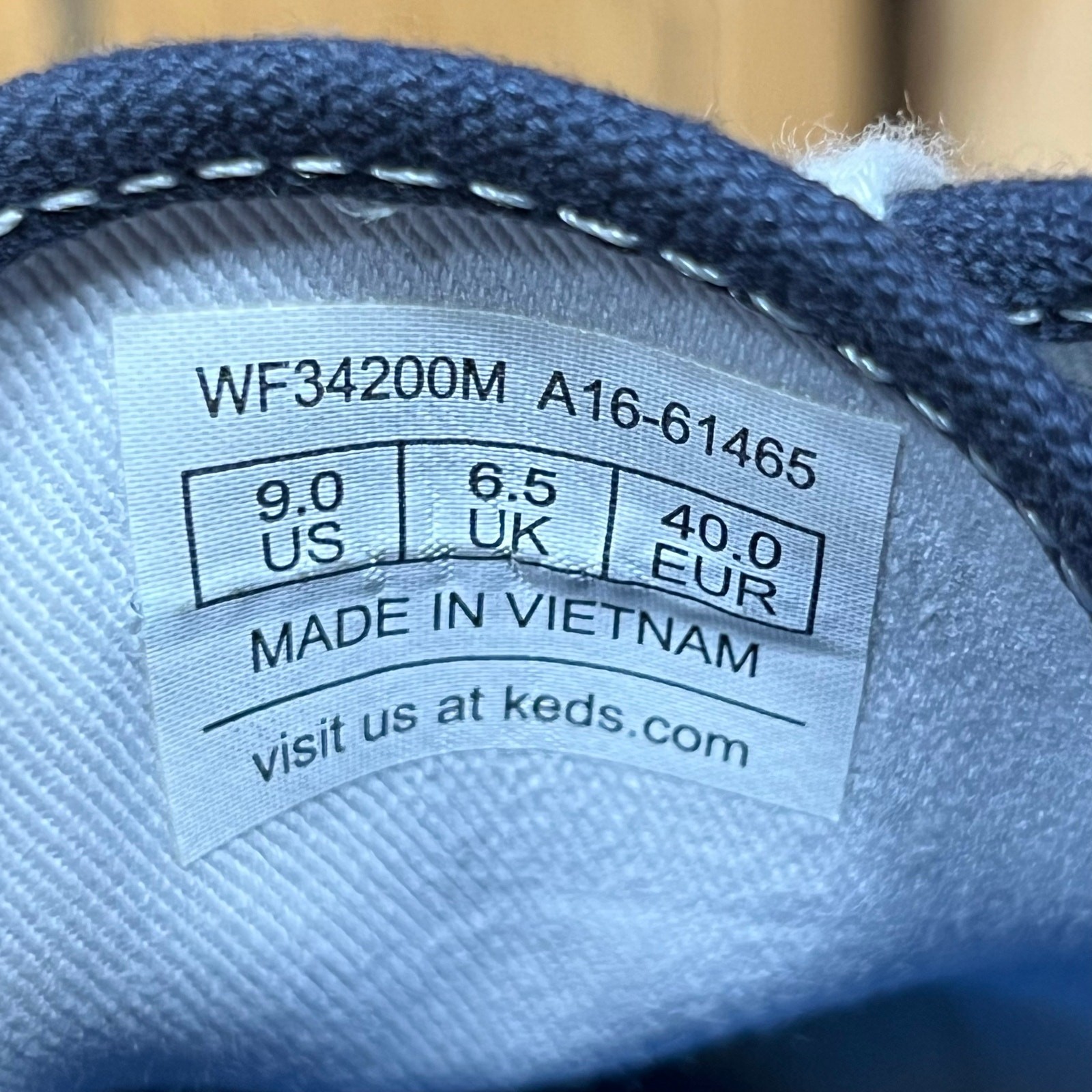 Keds Champion Originals Blue Canvas White Sneakers Shoes Womens Size 9