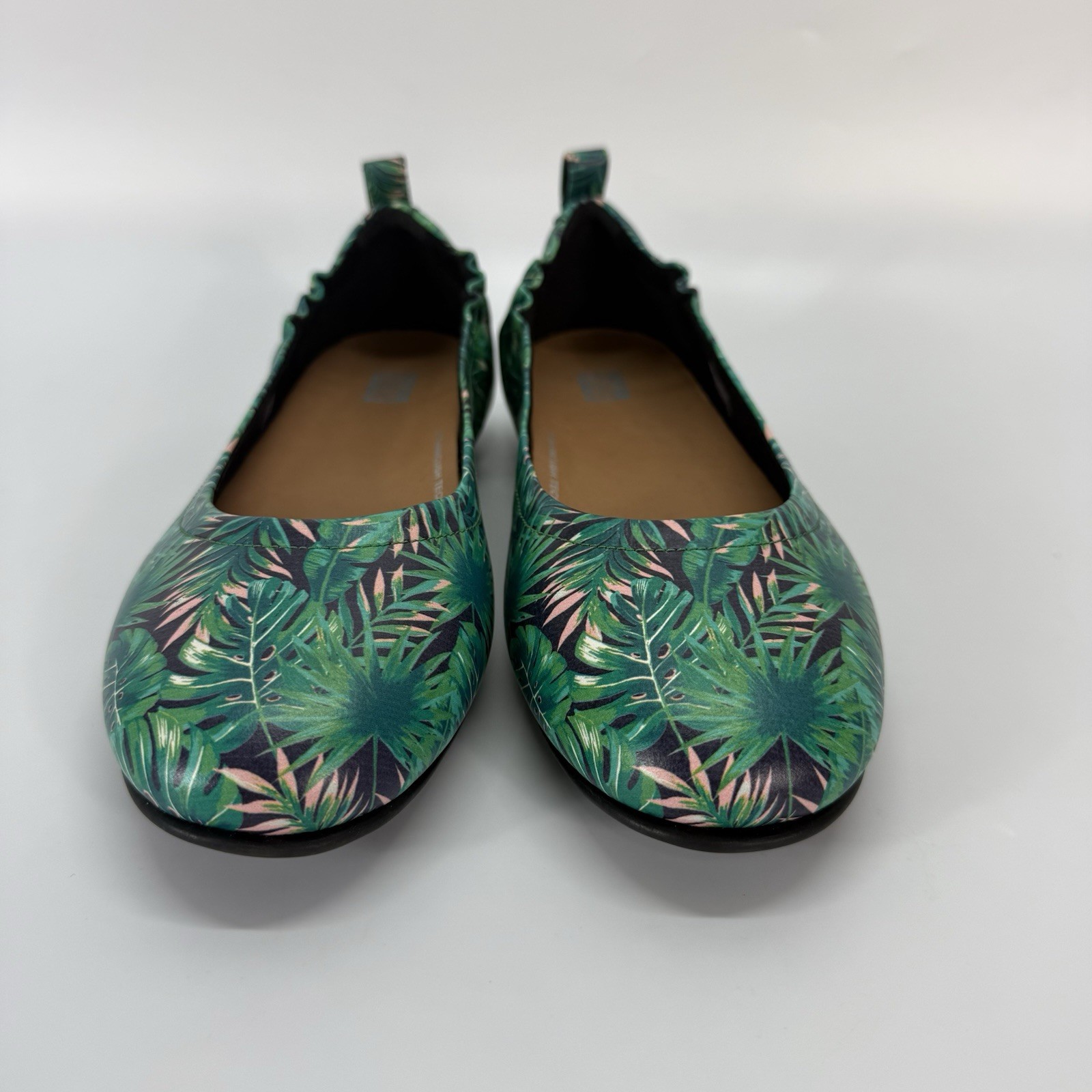 FITFLOP Allegro Jungle Print Ballerina Flat Shoes Comfort Leather