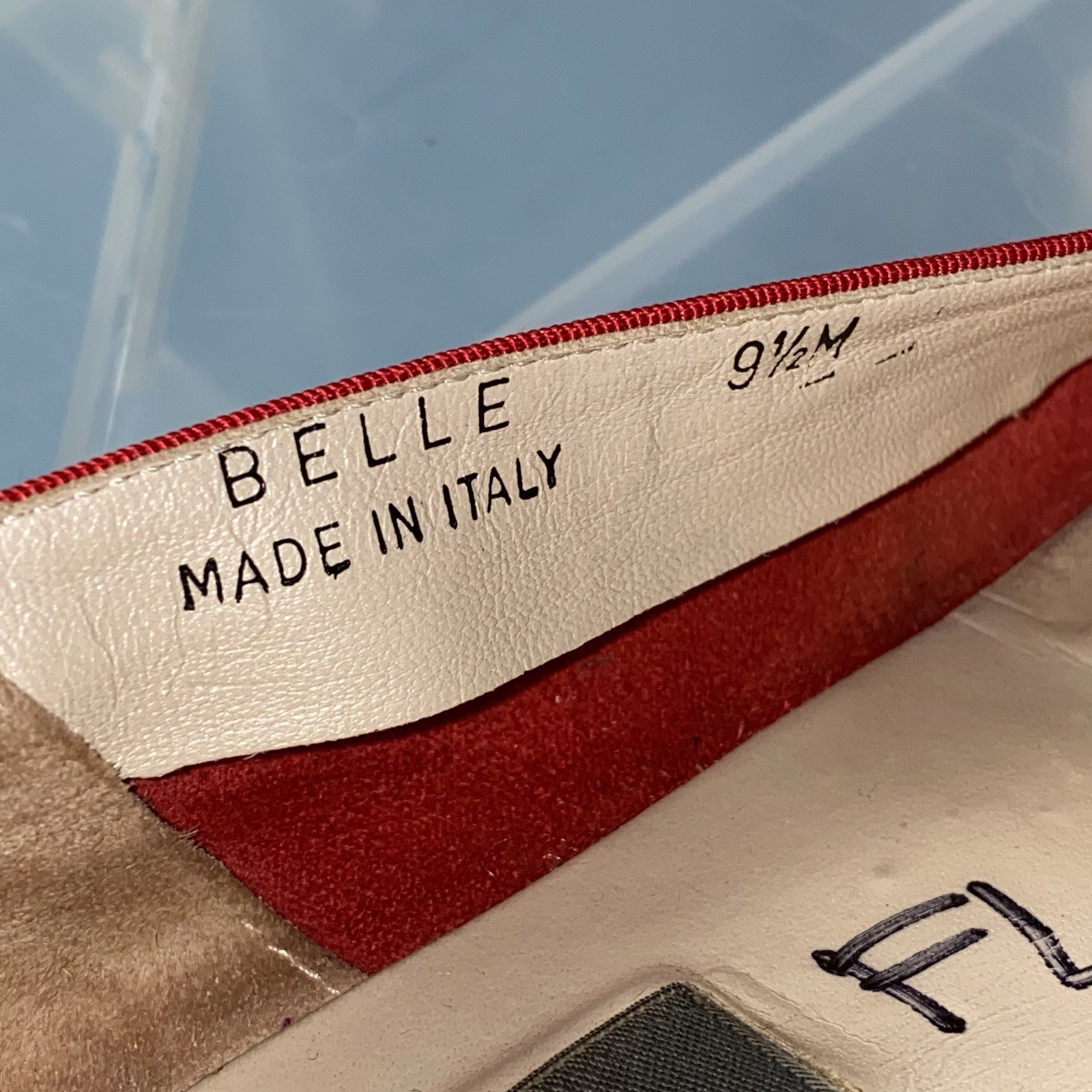 Bally Belle Leather Wedge Womens Shoes Size 9.5 Red Made in Italy Slip On