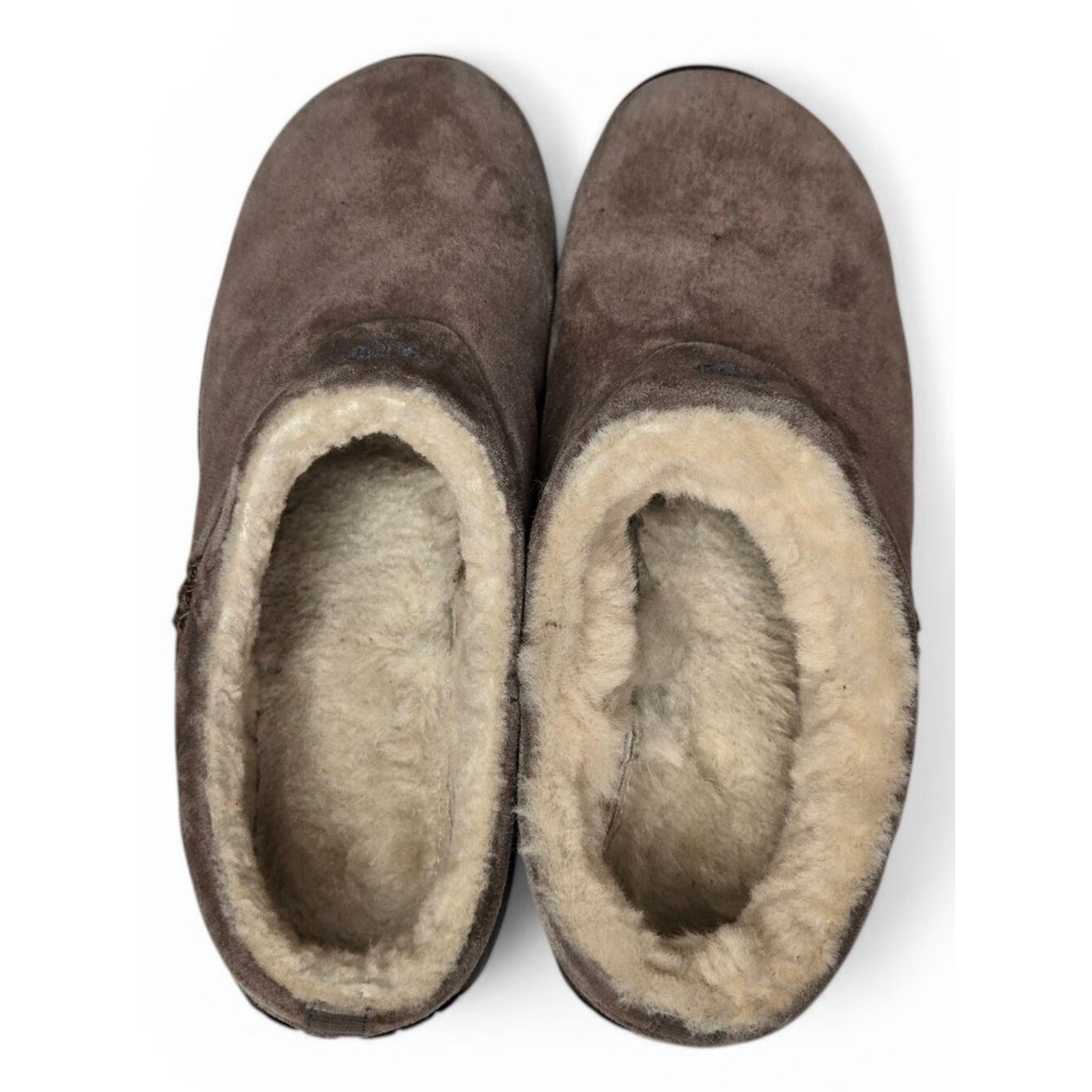 Merrell Encore Fur Lined Suede Mules Women Tan Cozy Slip On Hiking Outdoor 7