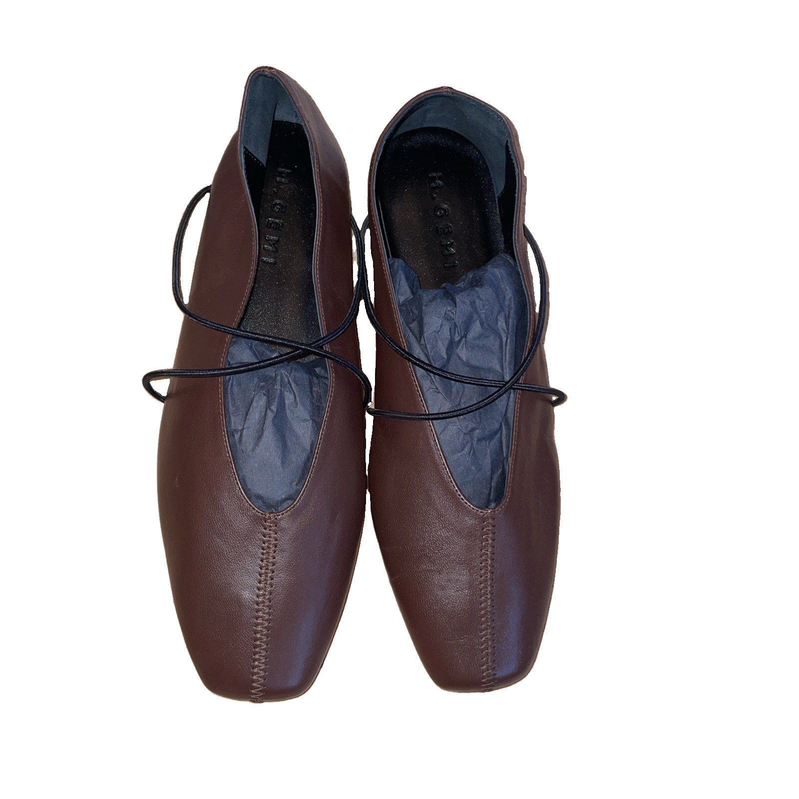 M. GEMI UNA Chocolate Nappa SZ 37 Compare At $298