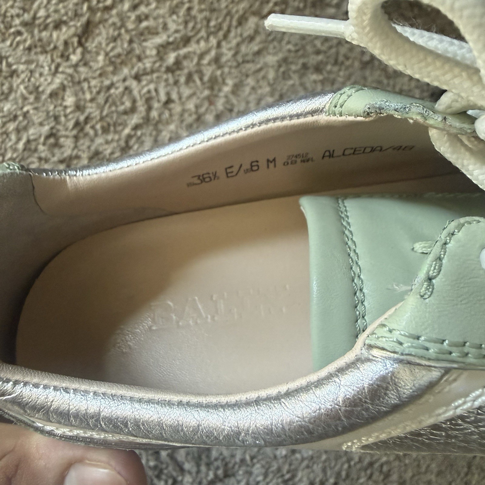 Bally Alceda Women’s Size 6 Casual Leather Shoes Lace Up Low Top Comfort