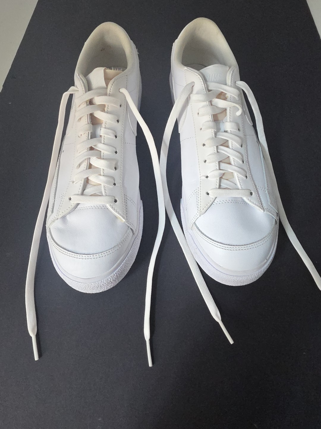 Nike Shoes Womens Blazer Low Platform Sneakers White Lace Up Low DJ0292-100 Sz12