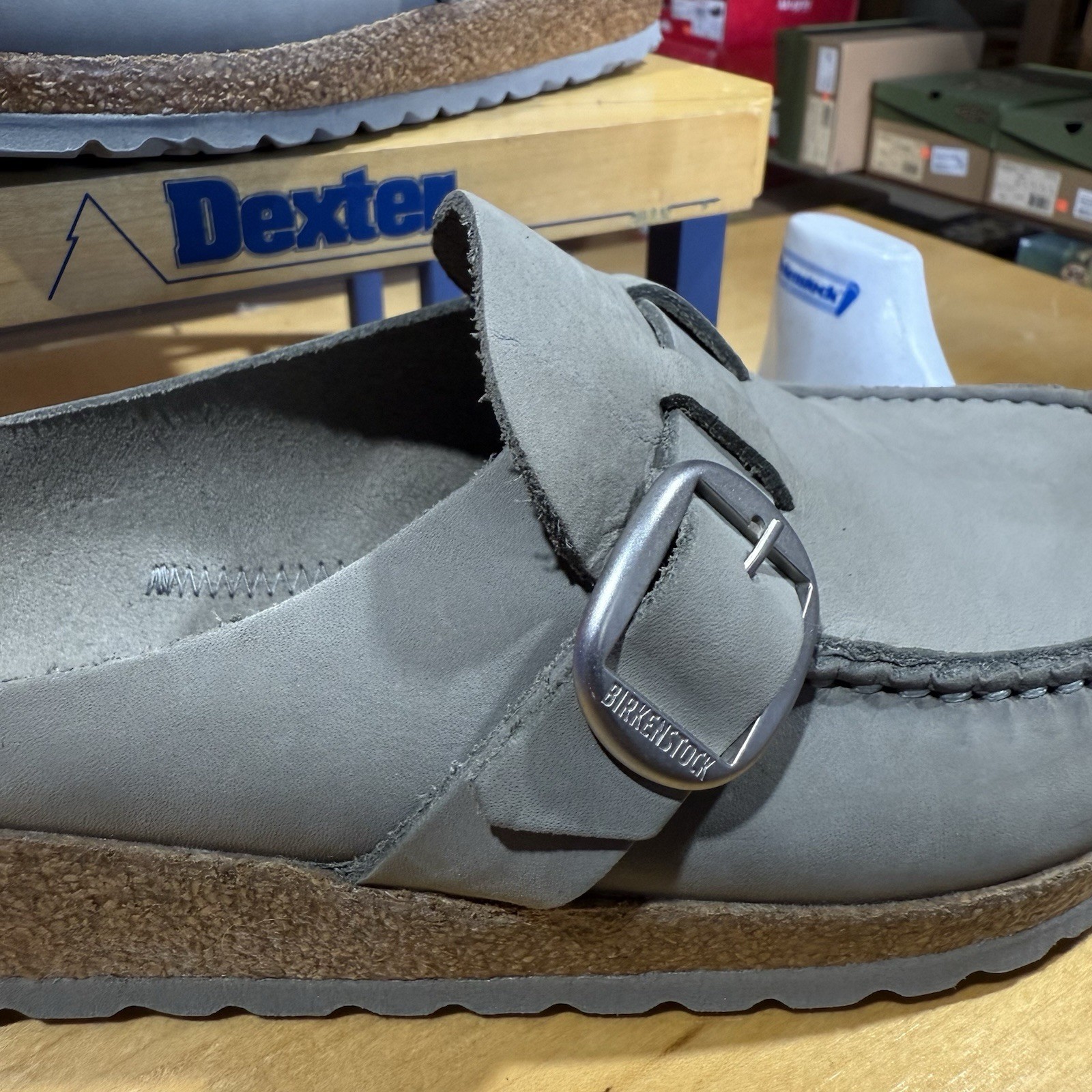 Birkenstock Buckley Dove Gray Closed-Toe Slip Ons Size 36 Narrow Fit