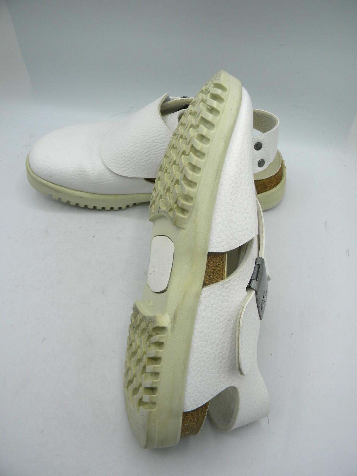 Birkenstock Betula White Monk Strap Slingback Clogs Size EU 37 US 6 Narrow