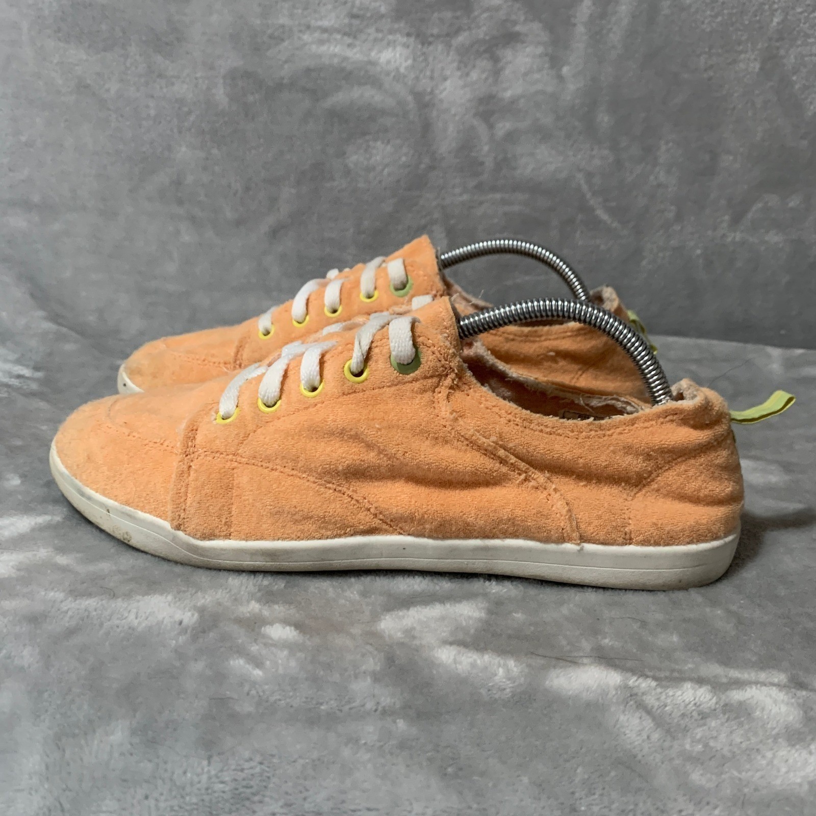 Vionic Beach Pismo Apricot Orange Terry Cloth Casual Sneakers Womens 11