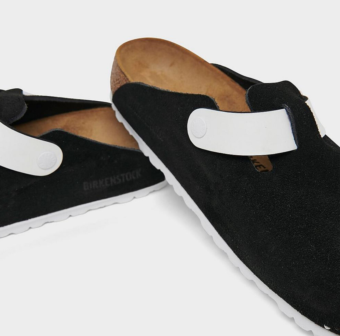 Birkenstock womens Boston Suede Leather/Birko-Flor narrow fit softbed NWB
