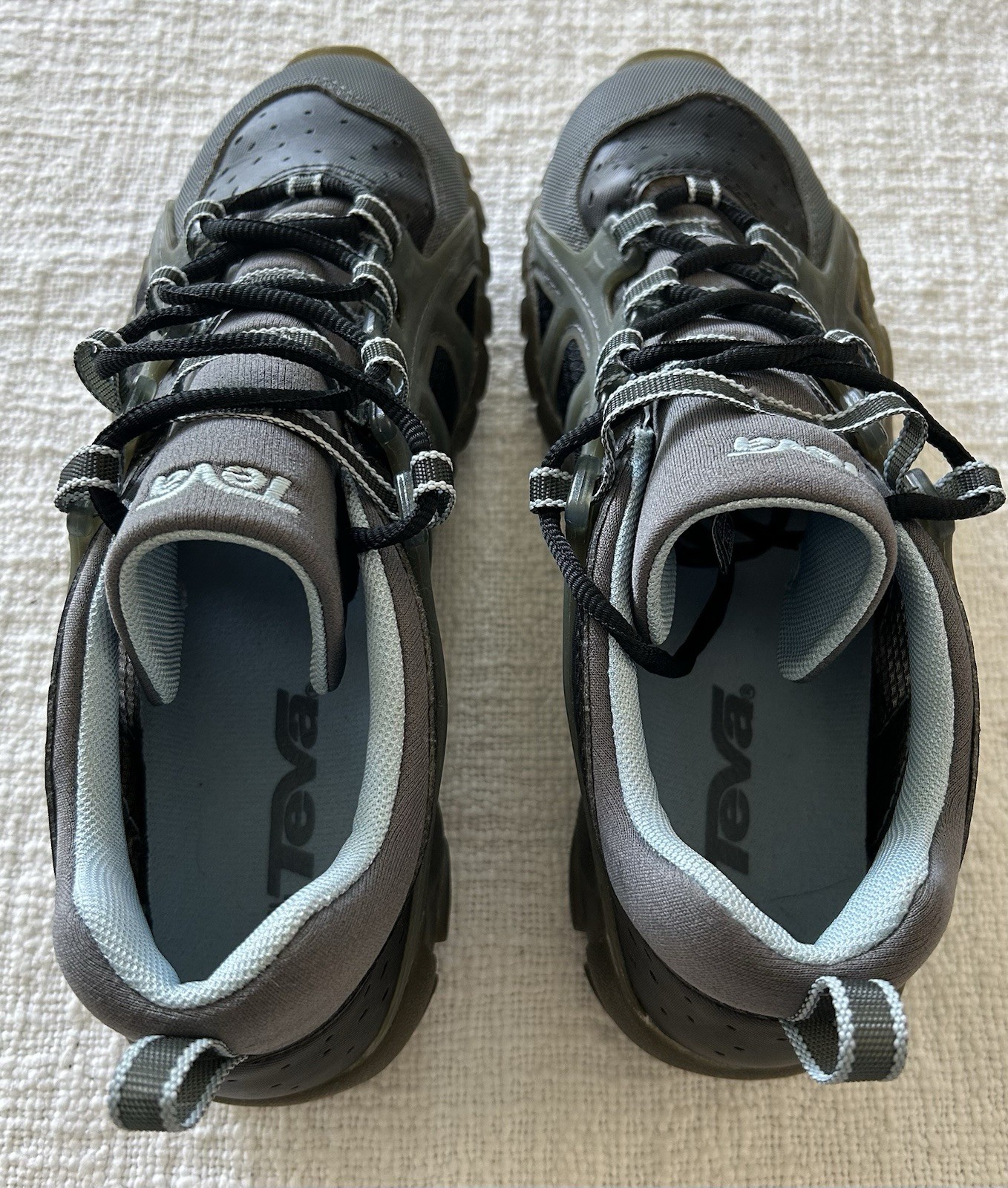 TEVA Size 8 Womens Gamma Hydro Sport Water Hiking Shoes Gray Blue EUC