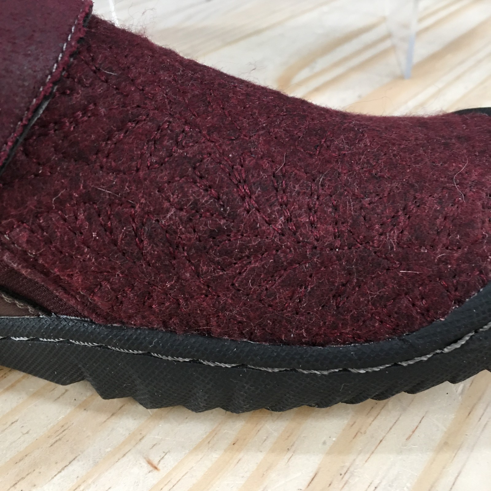 JSport By Jambu Shoes Womens 9 M Blair Cold Weather Slip Ons Loafers Burgundy