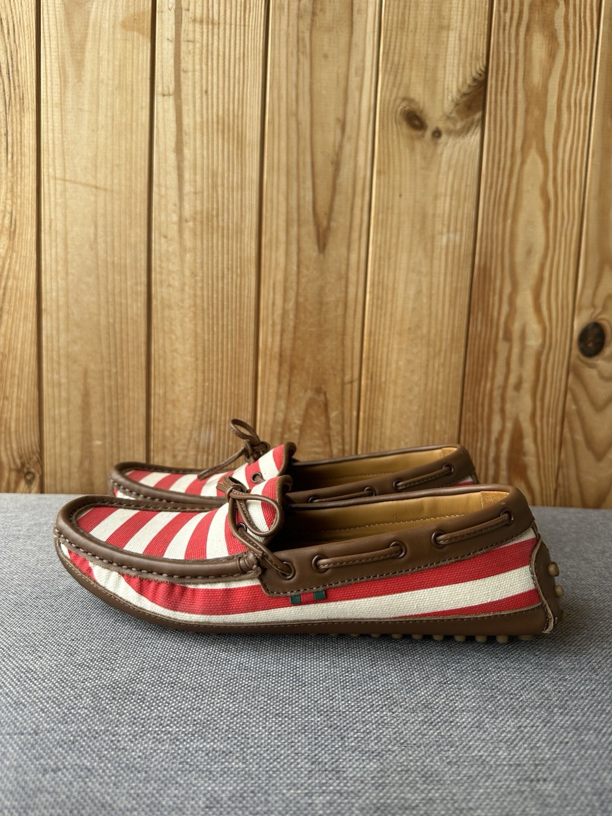 Gucci Women’s Suede Loafers Summer Walk Moccasins Shoes Size 35 US 5 UK 2