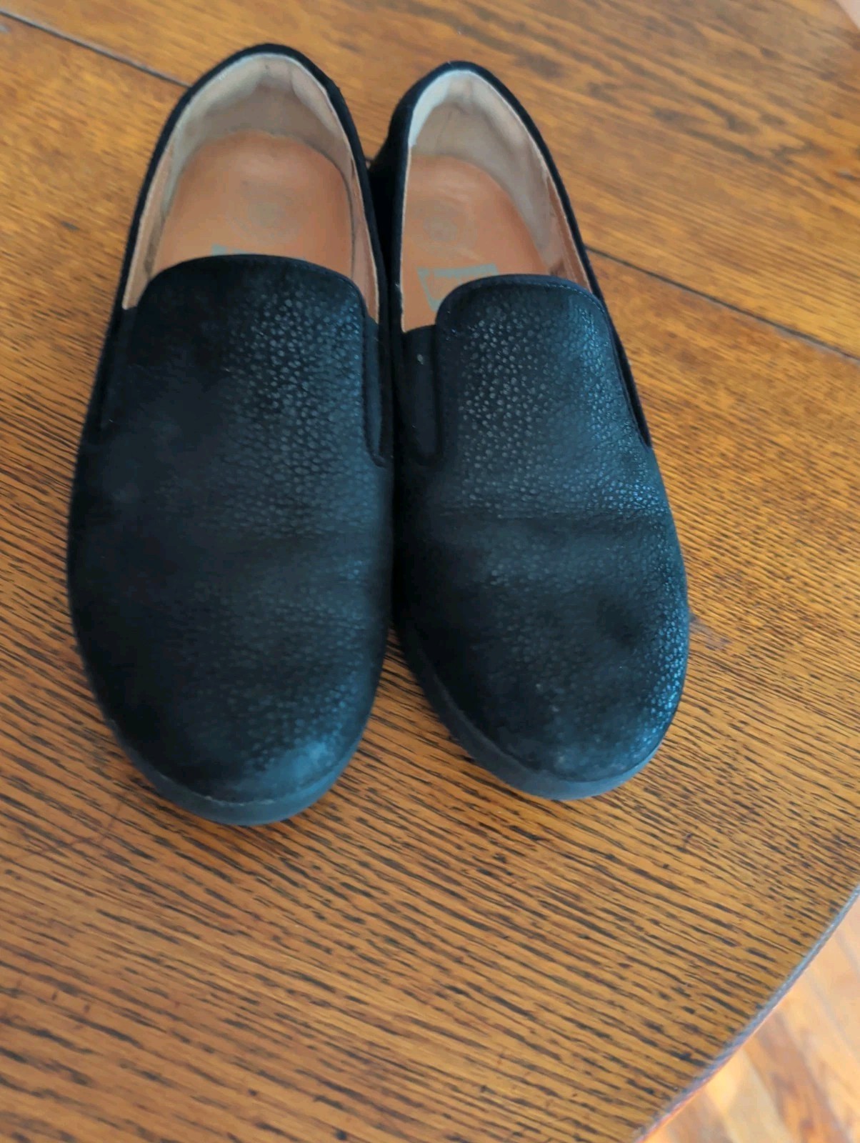 Fitflop Superskate Comfort Shoes Loafers Slip On Black Snake Print Womens Sz 5.5