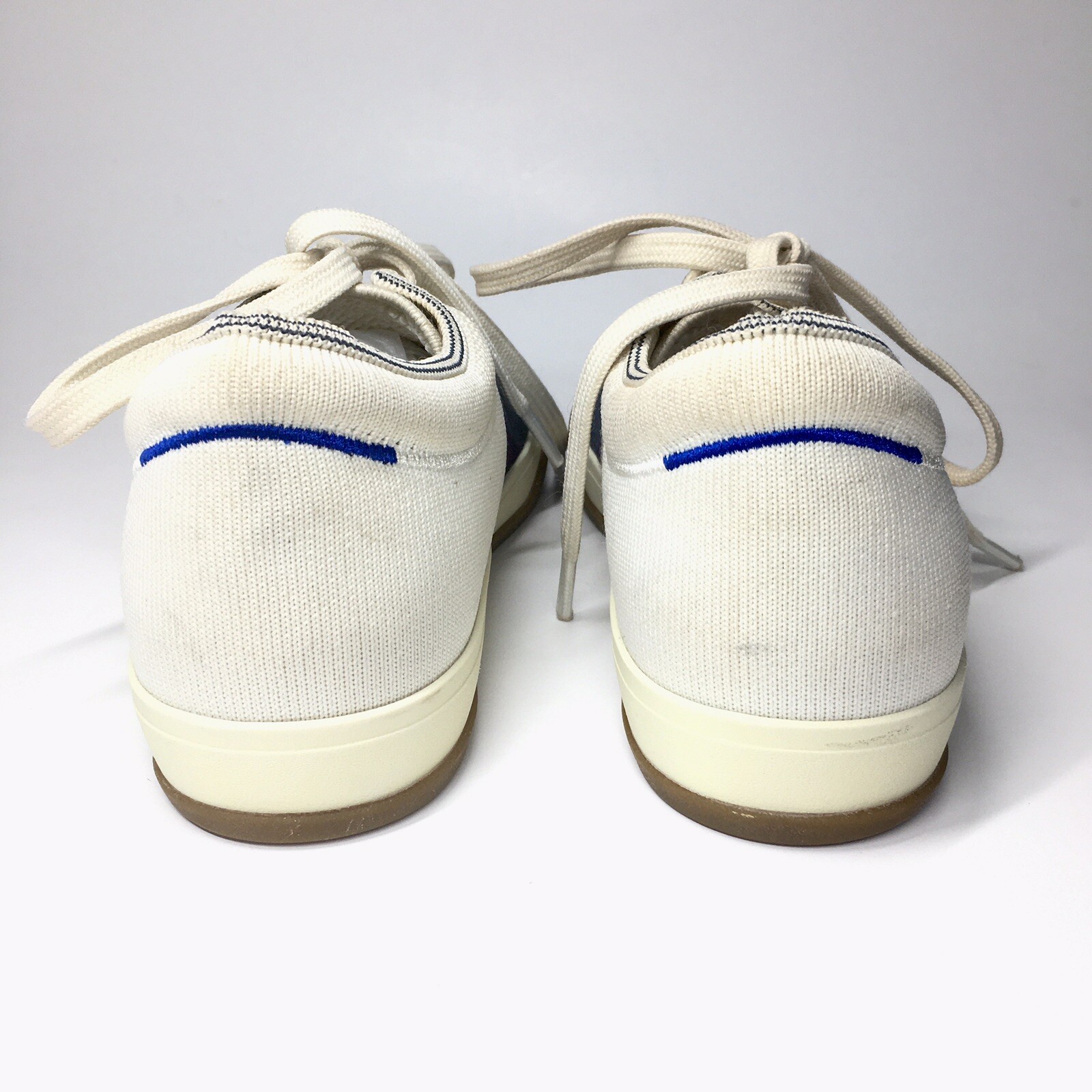 Rothys Lace Up Sneakers White Blue Blackberry Colorblock Shoes Women’s Size 7