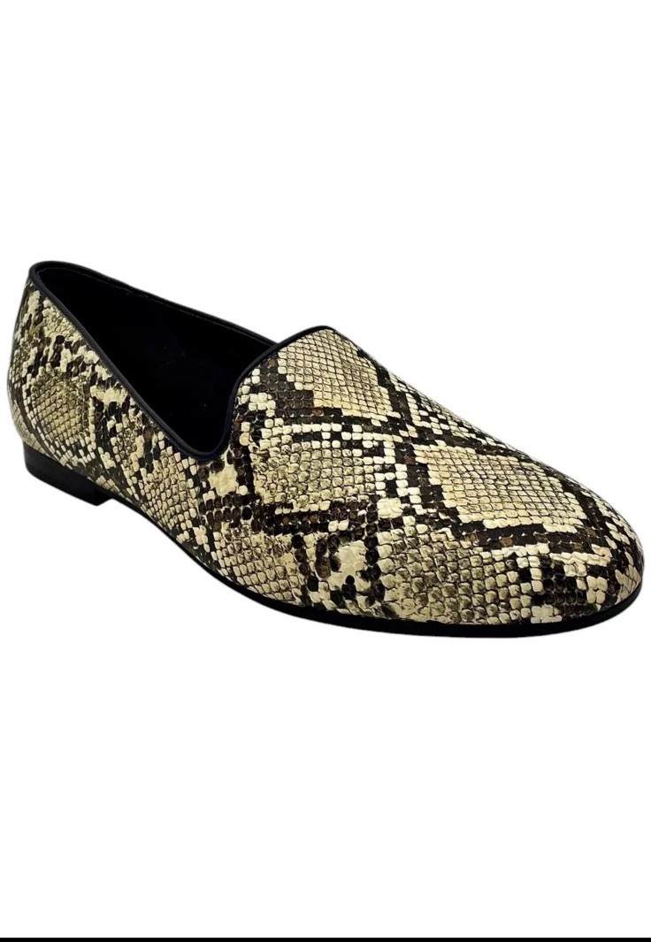 Vionic Women’s Willa II Textured Cream And Black Snakeskin Size 12