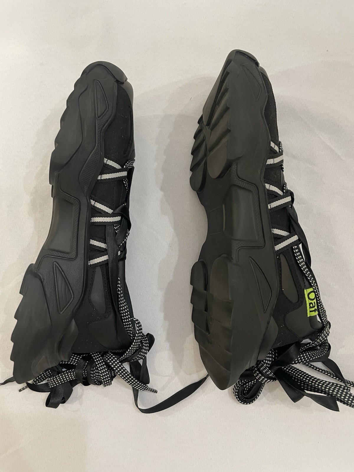 Lazy Oaf Happy Sad Lace Up Ballet Women’s Sneakers Shoes Size 40 EU 9 US Black