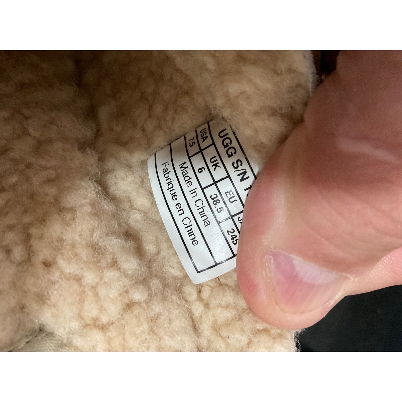 UGG Australia 1910 Suede Clogs Chestnut Tan Buckle, Sheepskin Lined Women’s 7.5