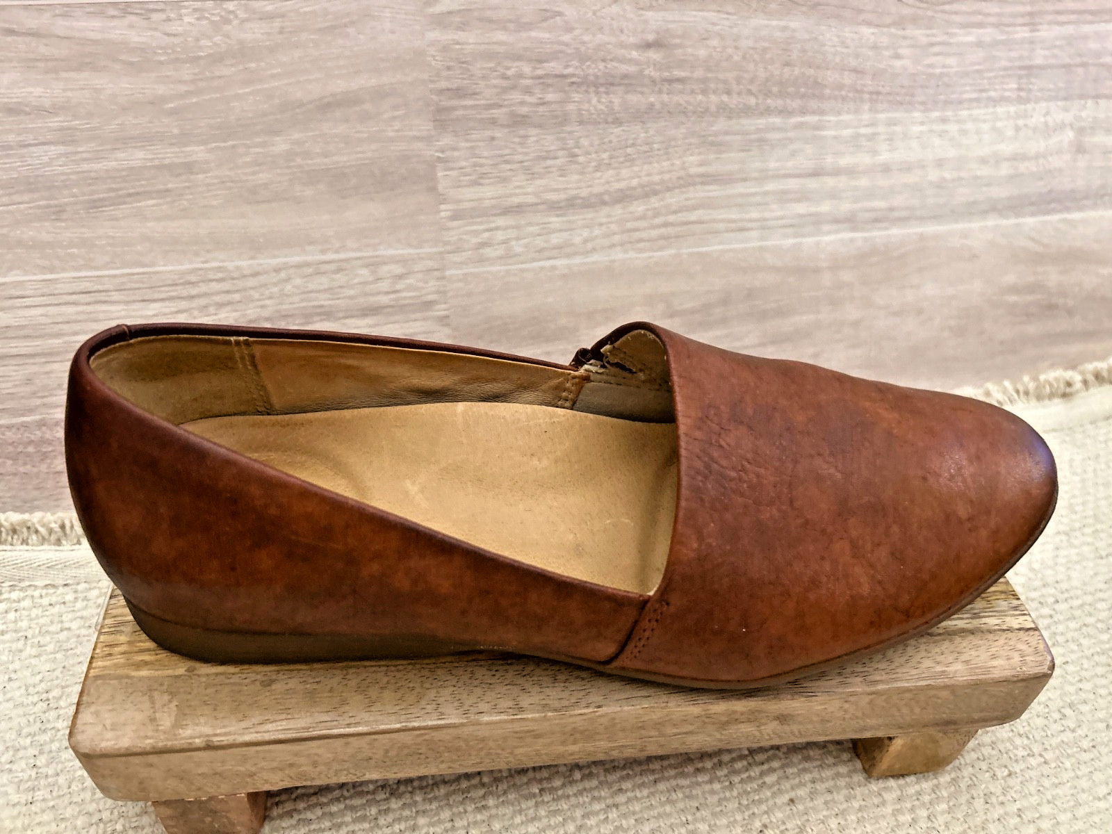 Dansko Larissa Saddle Brown Slip-on Flat Comfort&Support Shoe Size 37/US 6.5-7