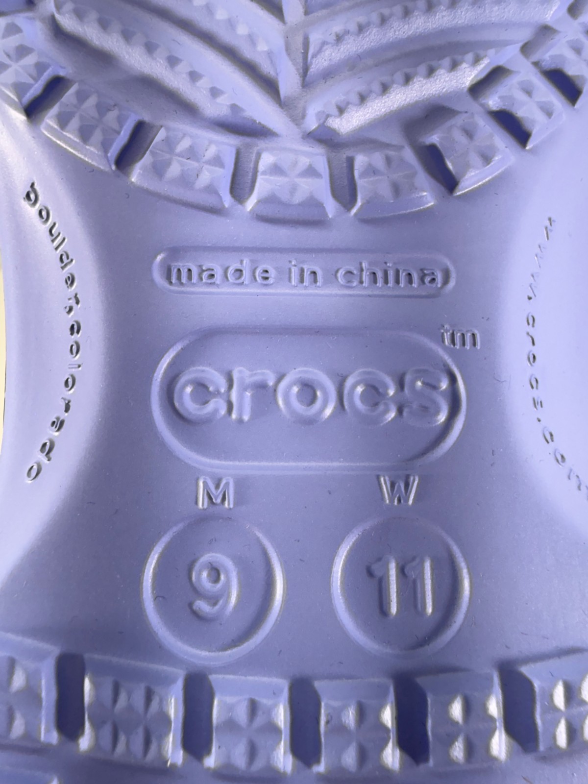 Crocs Classic Butterfly Clogs Womens 11 Moon Jelly Multi Slip-On Comfort NWOT