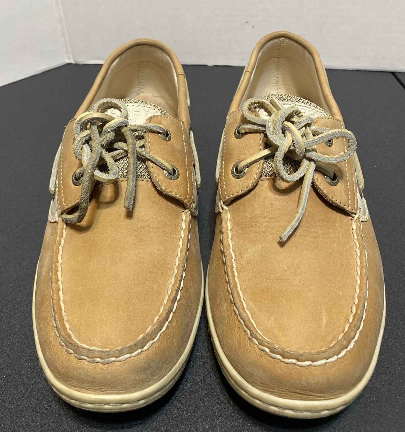 SPERRY Top Sider Women’s KOIFISH Linen Oats Boat Shoes STS95589 Sz 10 M