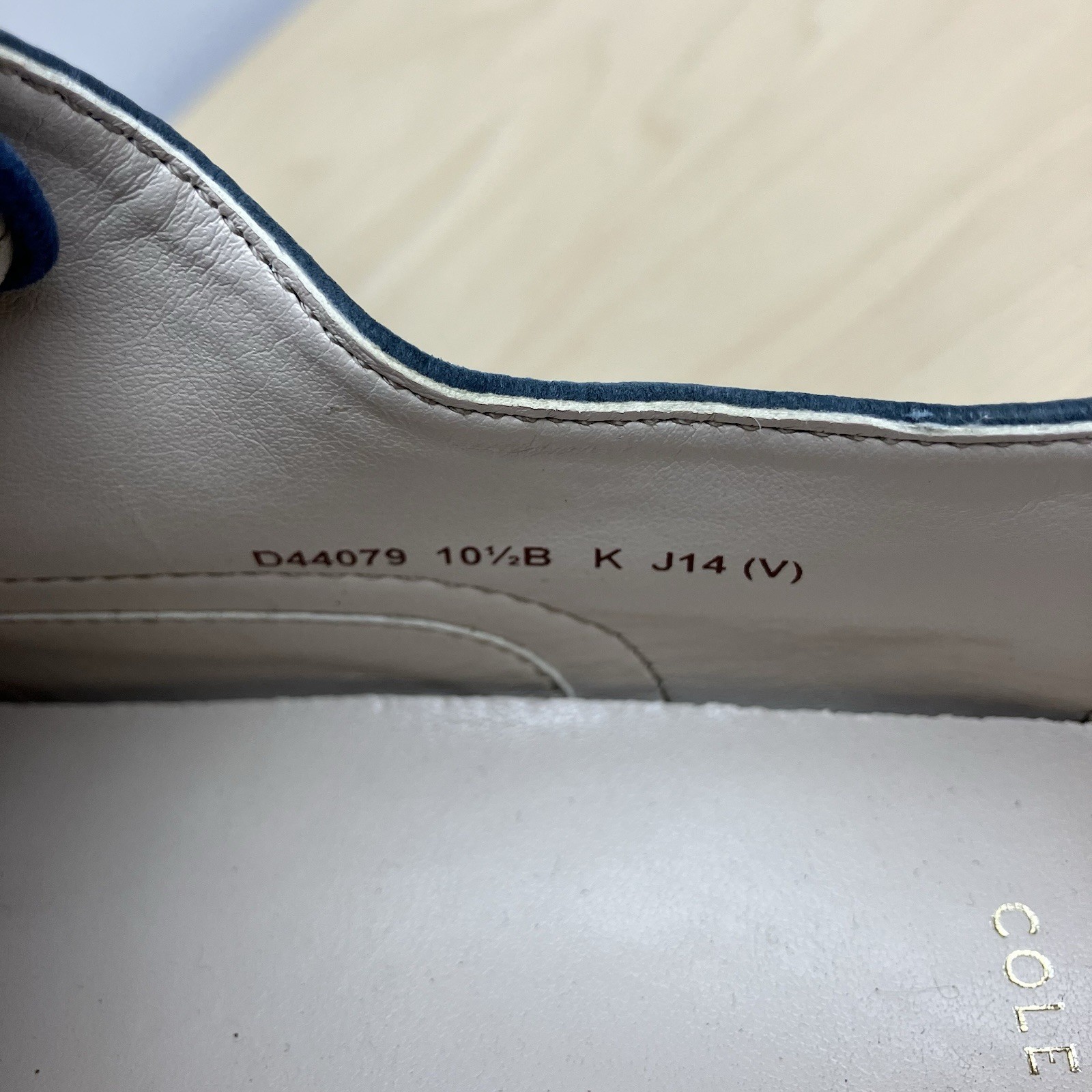 Cole Haan Women’s Size 10.5 B Alisa Blue Nubuck Wingtip Oxford Dress Shoes