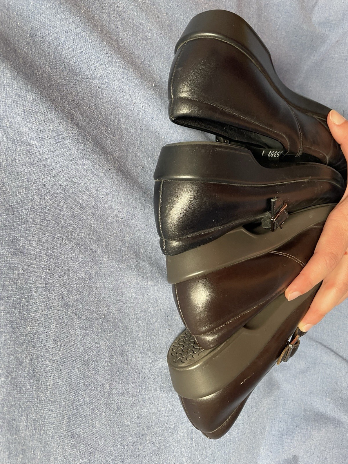 SAS Maria 2 Pair Brown And Black Leather Mary Jane Shoes Tripad Comfort 6.5 M