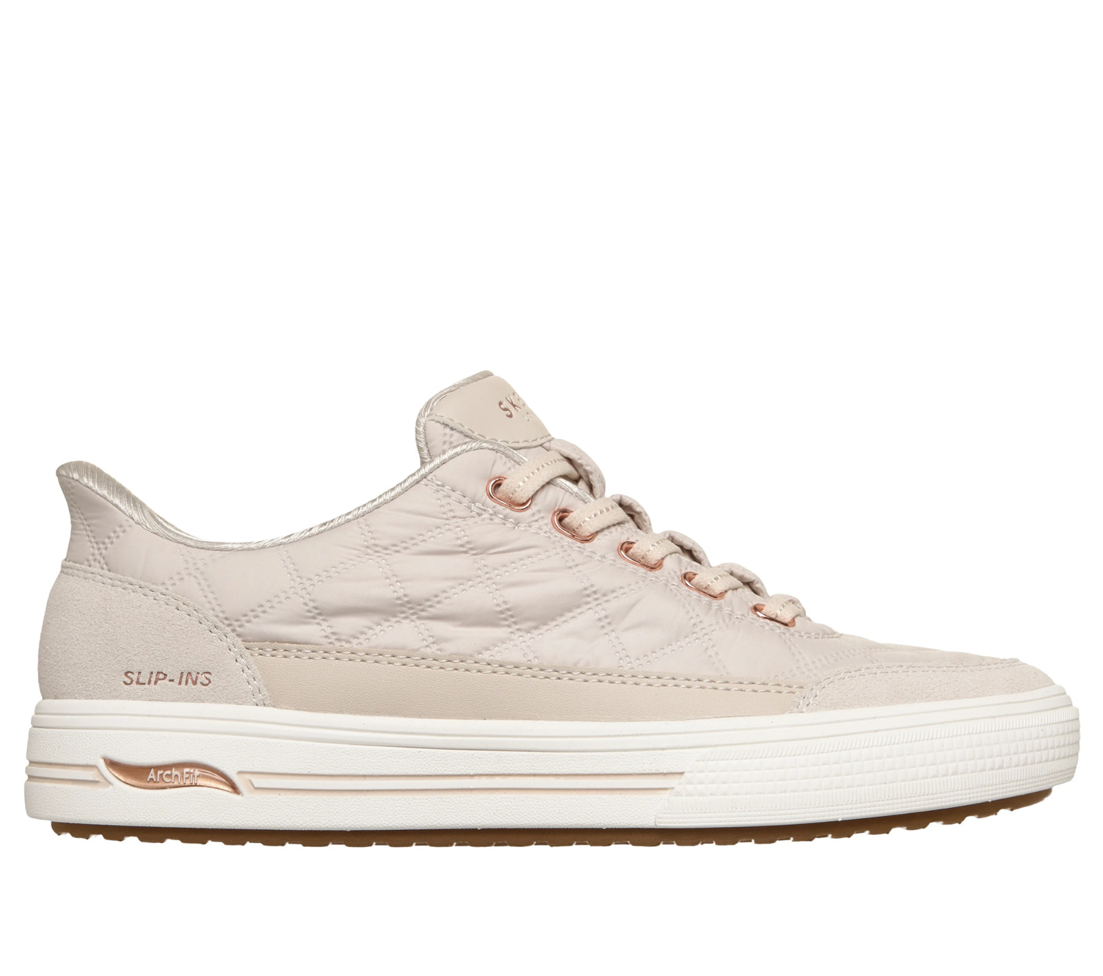 SKECHERS Slip-ins: Arch Fit Arcade – Cozy Fit Cuddle Off White Women sizes 6-11