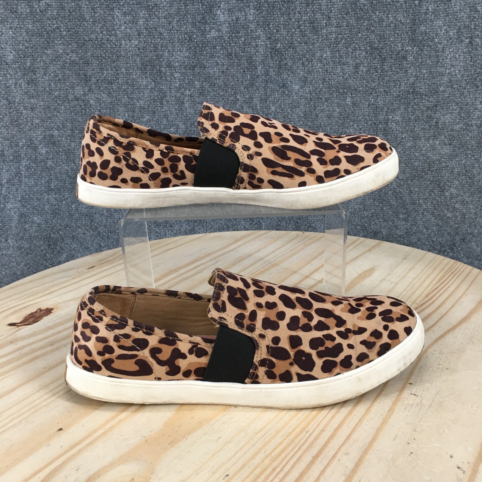 Dr. Scholl’s Shoes Womens 9 M Luna Slip-On Sneaker Leopard Print Brown Low Top