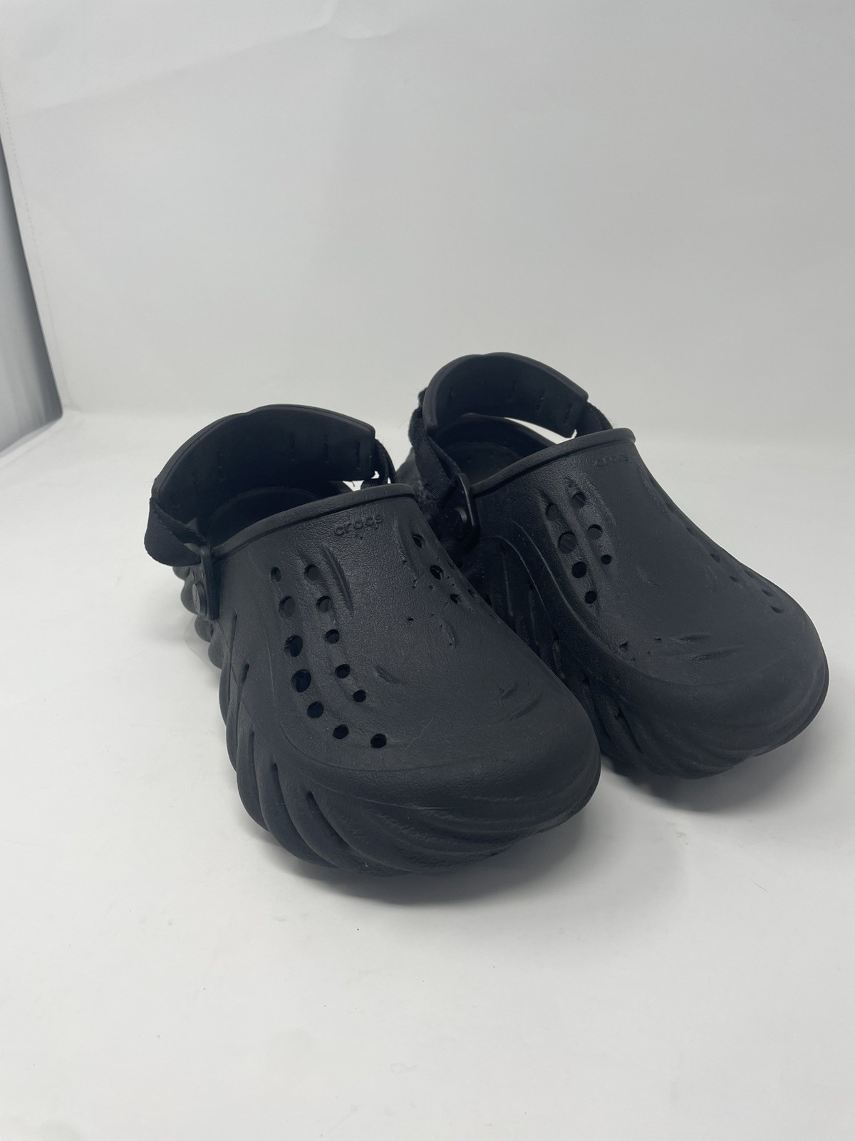 Crocs Pollex Clog Salehe Bembury Black Fingerprint Sole Rare Size M4 W6