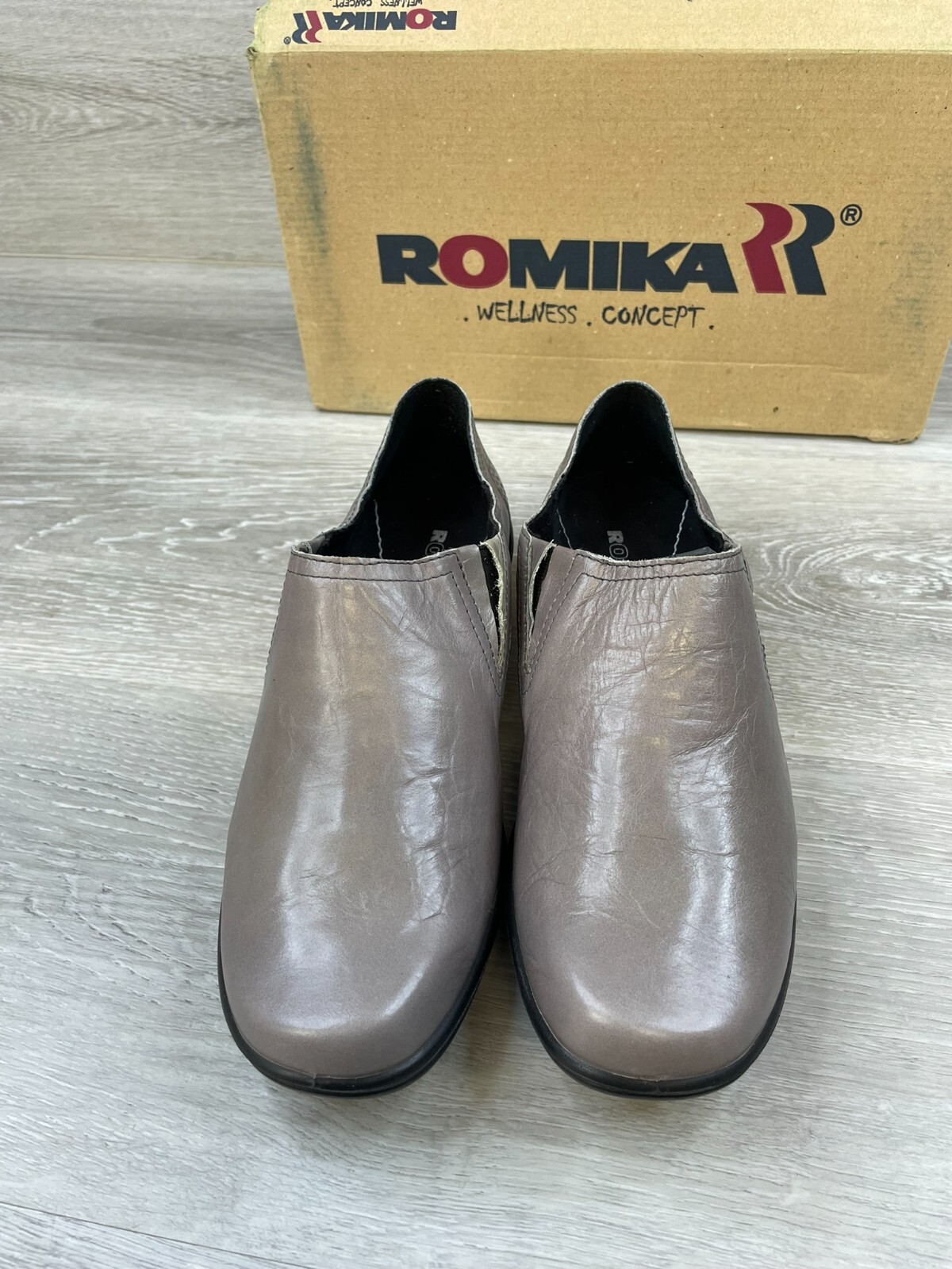 Romika Cassie Women’s Sneakers 6.5 Gray Leather Comfort Casual Shoes