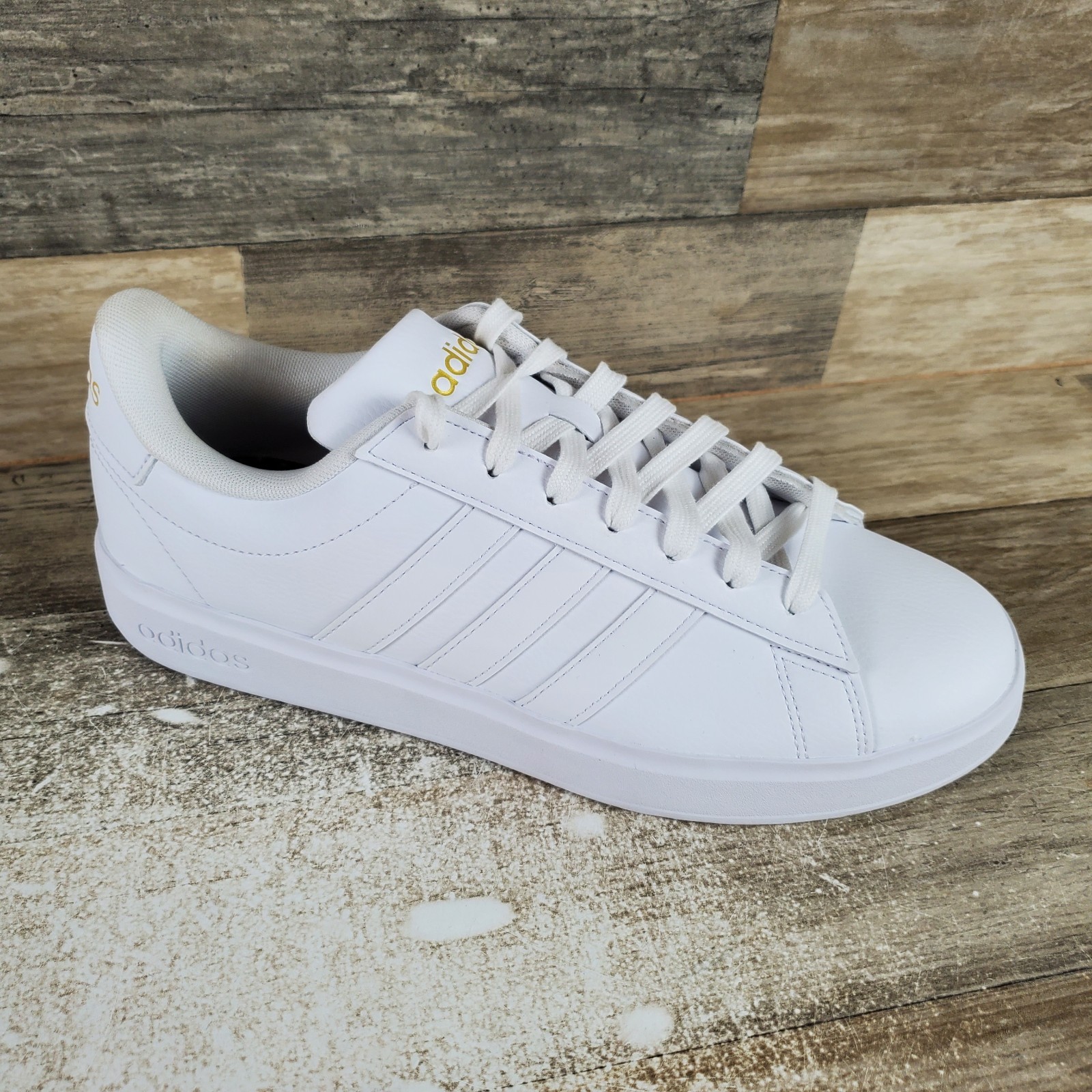 Adidas Grand Court 2.0 Womens Shoes Sz 9 White Tennis Comfort Lace Up Sneakers