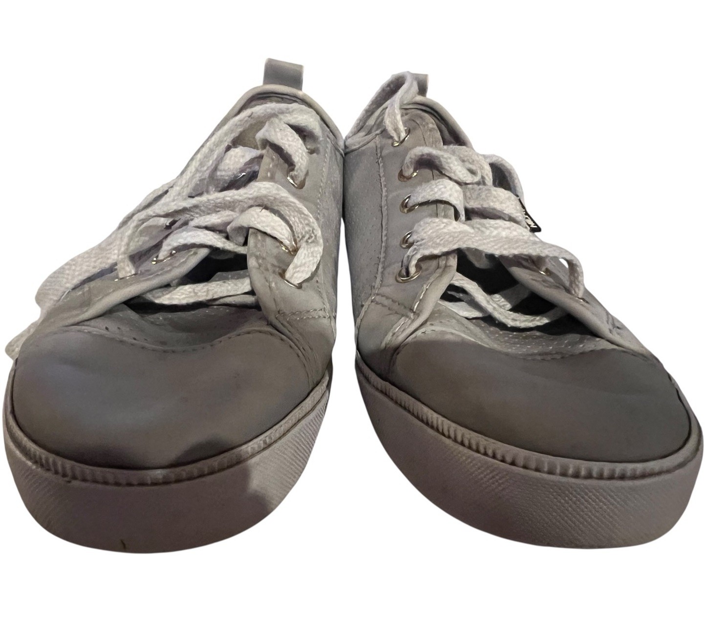 Tommy Hilfiger Womens Size 8.5 M Twanibel6-R Sneakers Gray Low Top Leather Trend