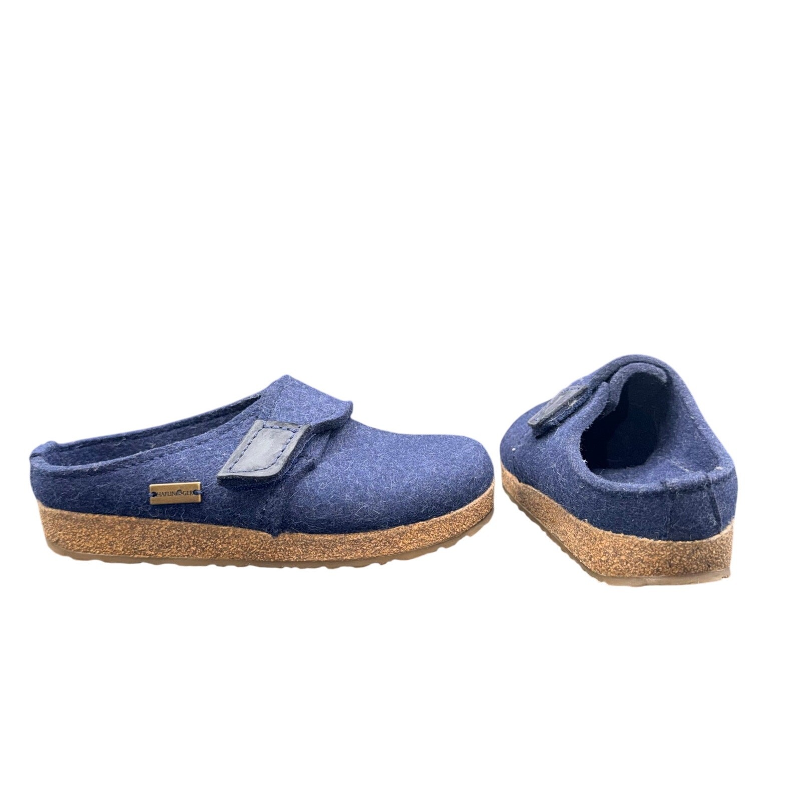 Haflinger Germany Wool Felt Clogs Slippers Navy Blue EU 36 US 5.5-6