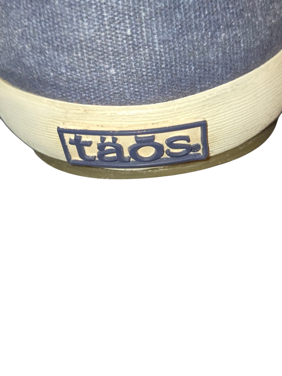 Taos Star Blue Wash Canvas Lace Up Removable Footbed Comfort Sneakers Size 8.5