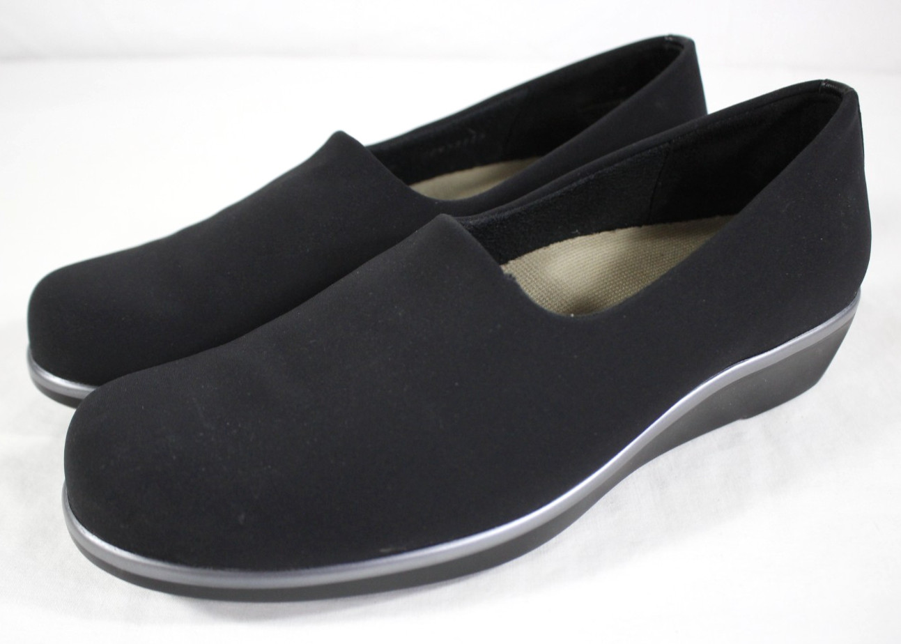 SAS Shoes Women’s 9.5 M Bliss Slip On Loafers Stretch Tripad Comfort USA Black
