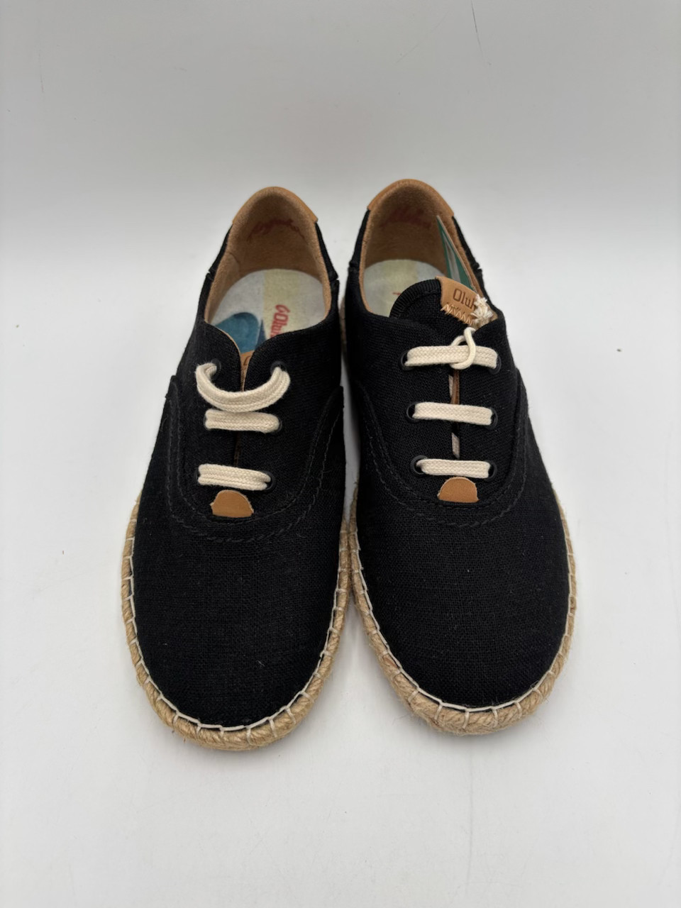 Olukai KAULA PA’A LI Women’s NEW Lace-Up Espadrilles Shoes Black Multiple Sizes