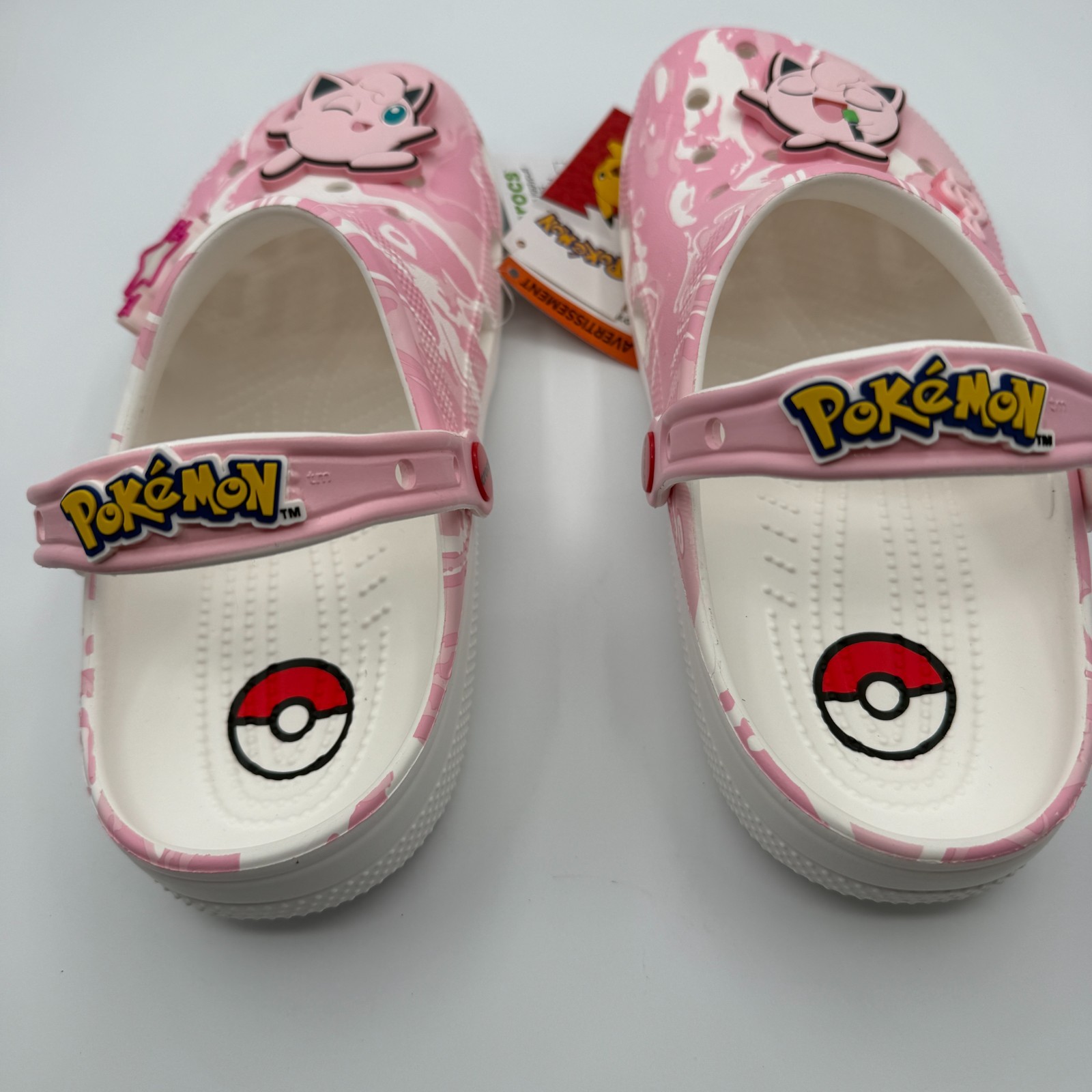 Crocs JigglyPuff Pink/Multicolor Classic Crocs M8/W10 NWT Lights Up/Glow (B-46)