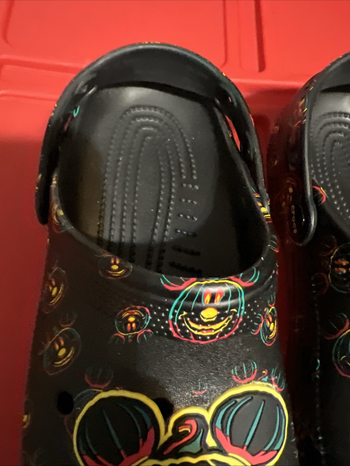 Disney Parks 2023 Glow Halloween Mickey Mouse Pumpkin Adult Clogs Crocs M8/W10