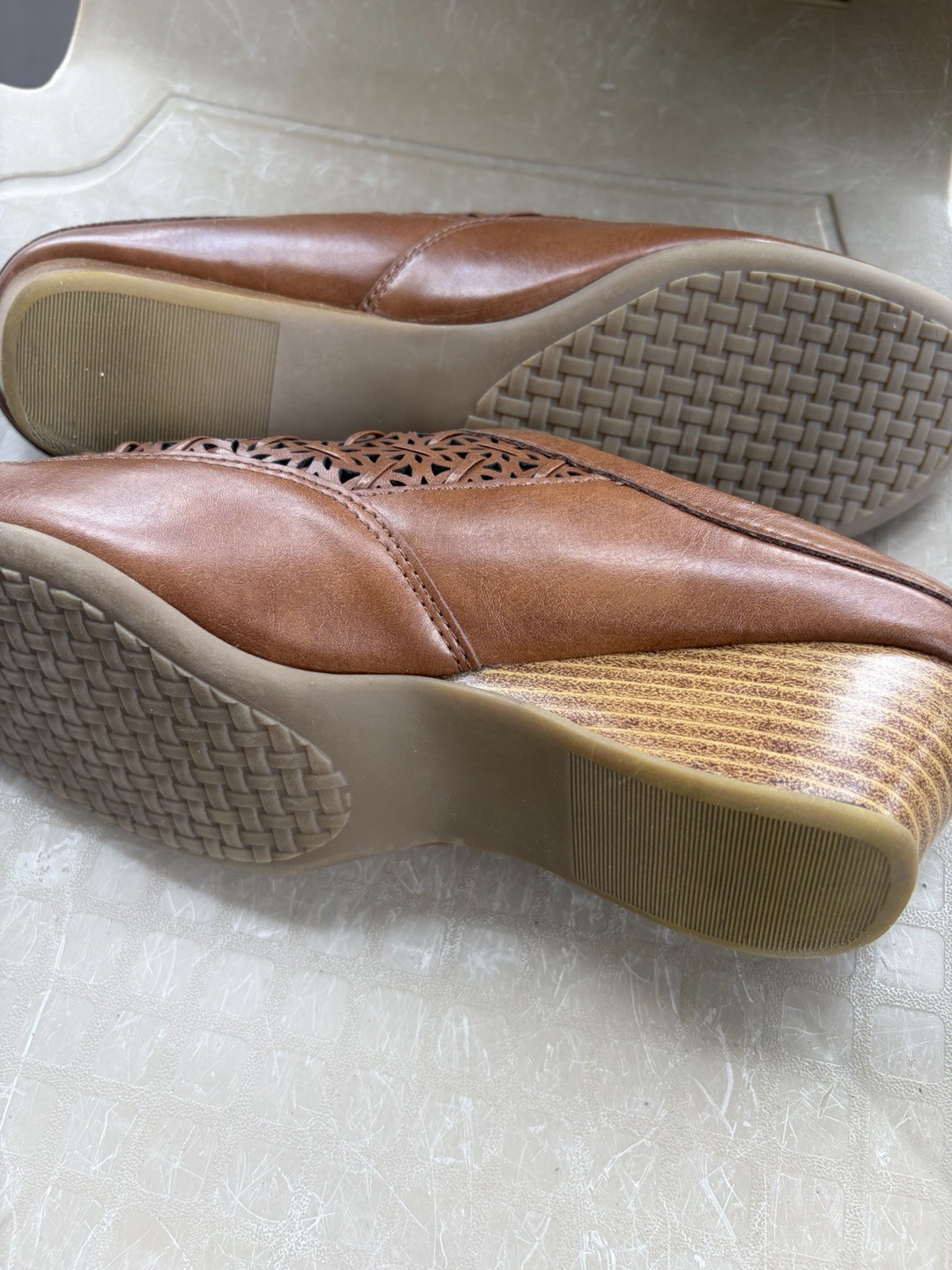 Rialto Comfort Mule With Eyelet Pattern