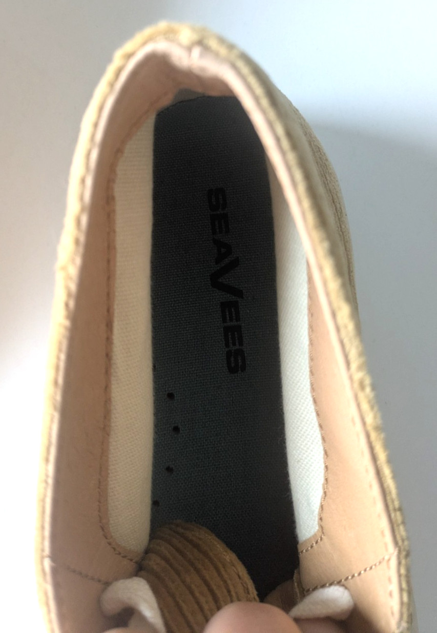 SeaVees Corduroy Maslon Desert Boot Women Size 8 Tan Slip On