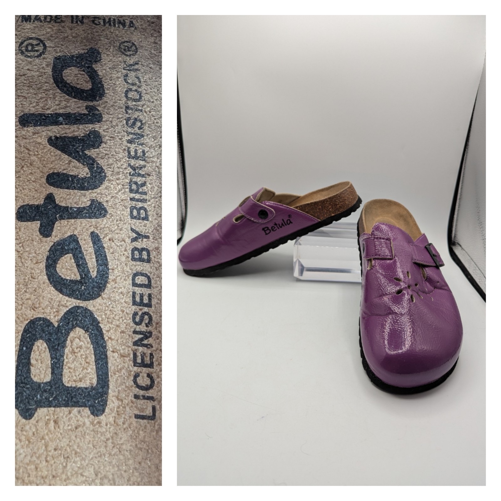 Birkenstock Betula Rasberry Slip On Clogs Size 41 US Women’s 10 Flower