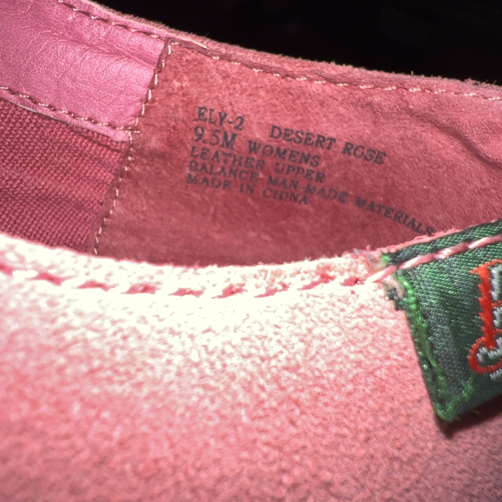Bass Ely-2 Desert Rose Pink Oxfords Women Size 9.5 RARE!