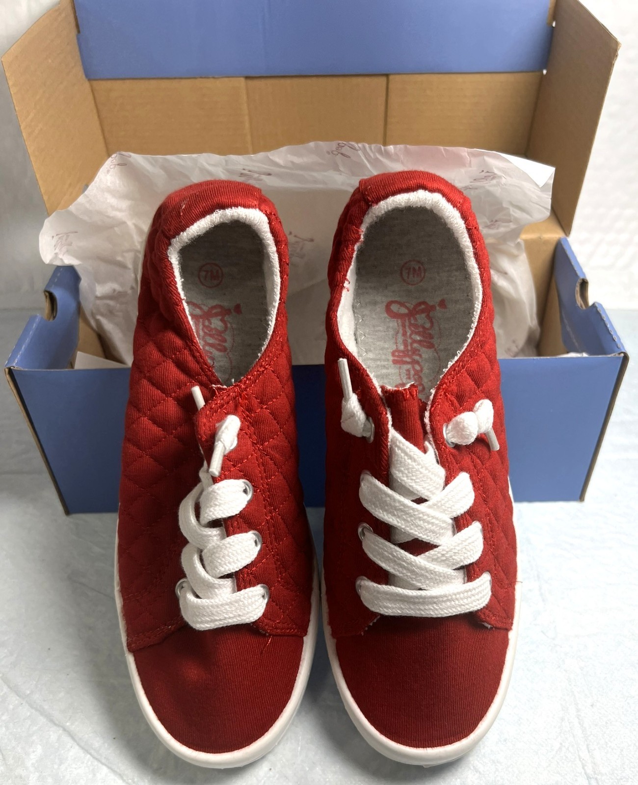 Jellypop Shoes Comfort Fit ~ Minute ~ Size 7M ~ Color: Red Jersey ~ J13NJY