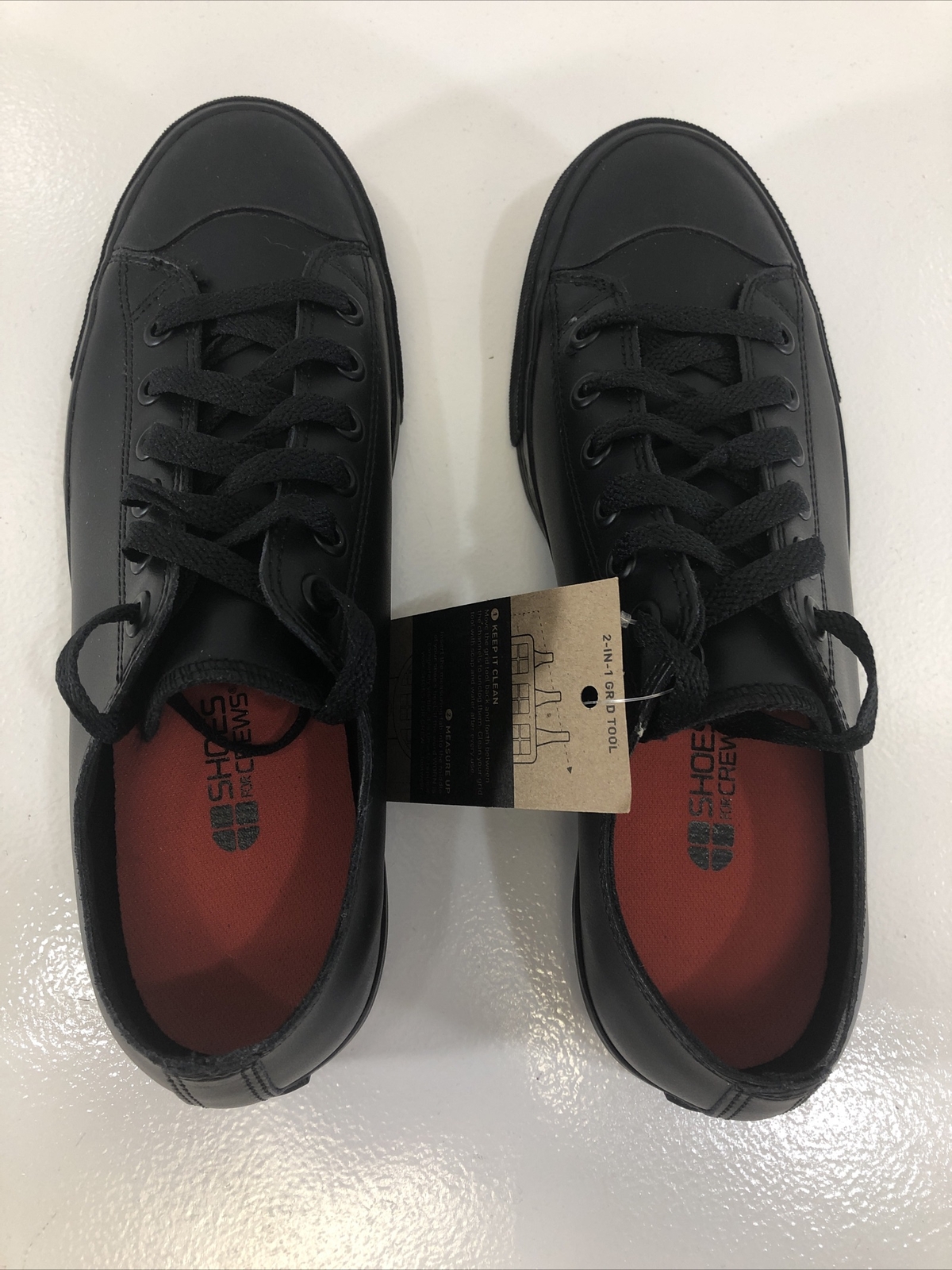 Shoes For Crews Womens Old School Low Rider IV Leather Shoe Size 9 Black New