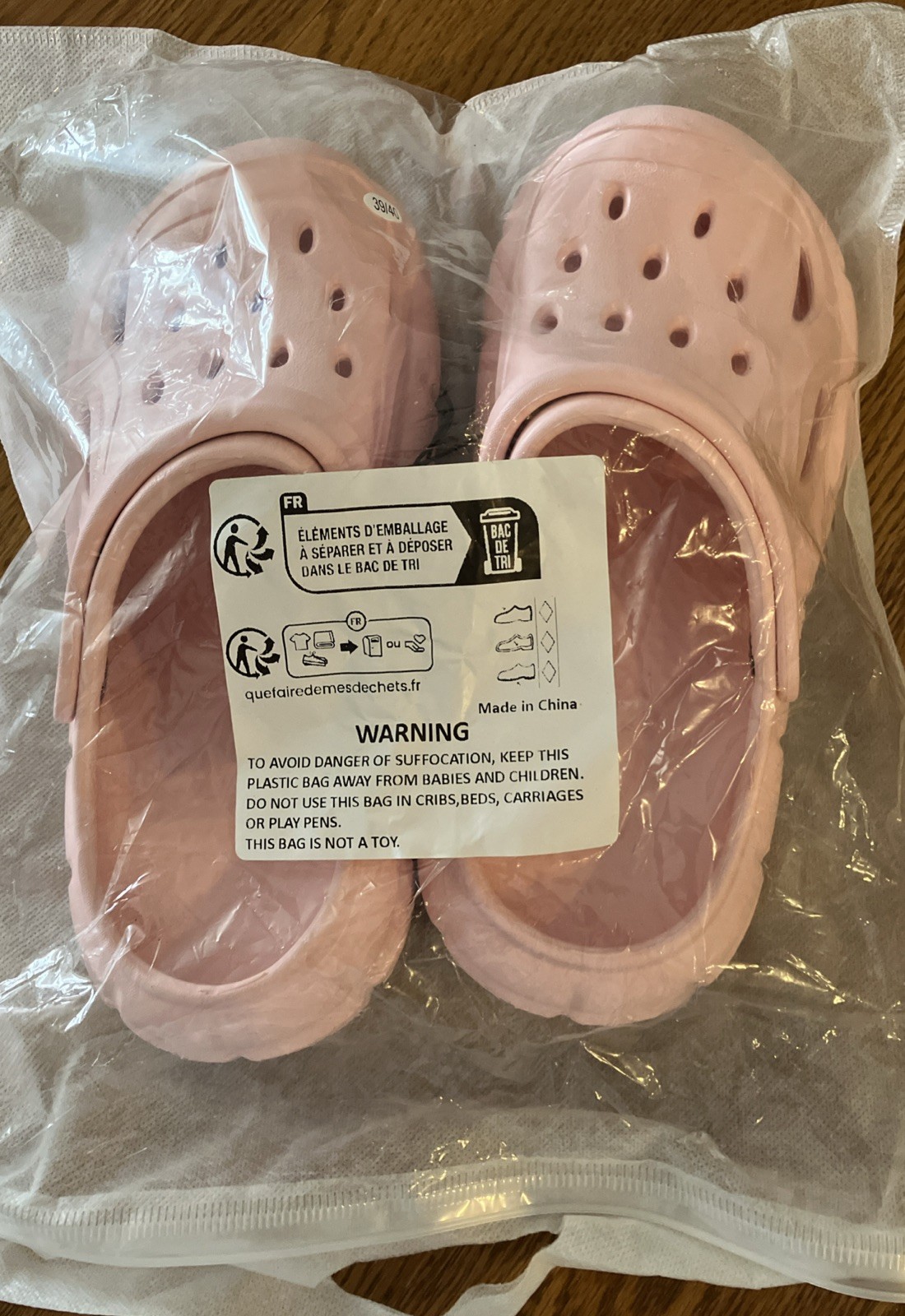 Clog Sandals Unbranded Women’s Pink Sz 39-40 (Sz 9) NEW