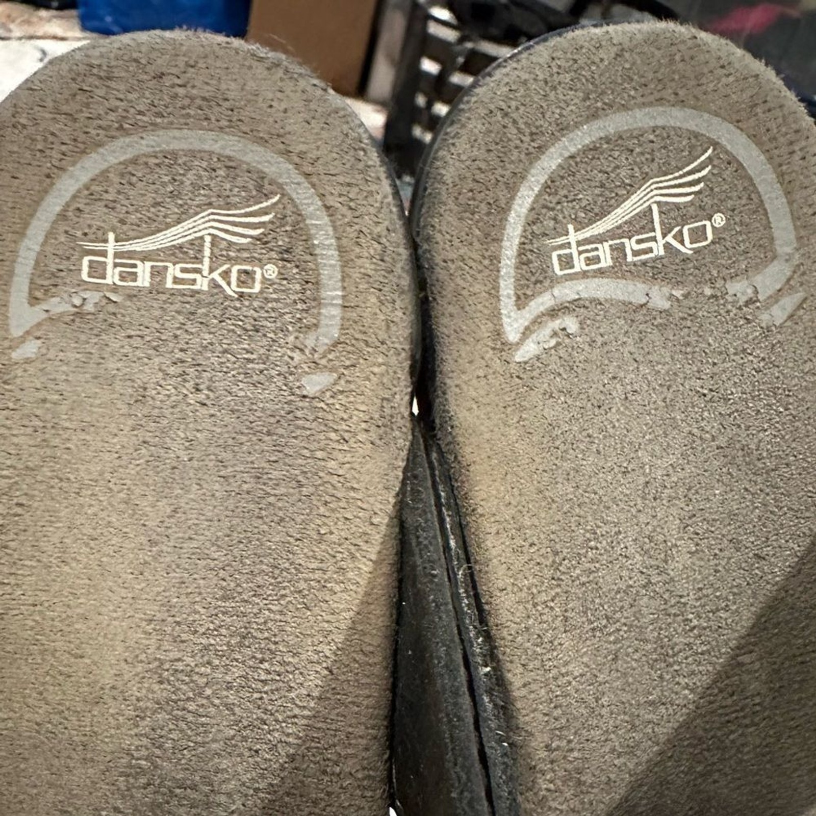 DANSKO BLACK SUSANA CRISS CROSS OVER NURSE PROFESSIONAL LEATHER CLOG SHOES 37
