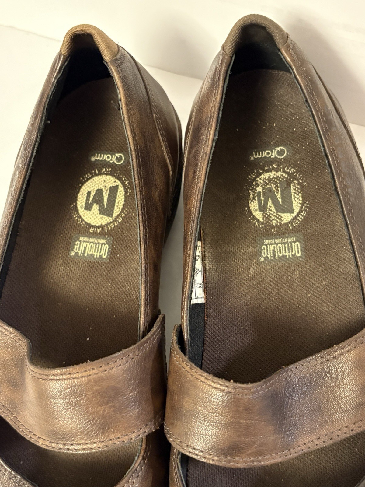 Merrell Brio Saddle Women’s Size 7.5 Brown Leather Mary Jane Wedge Shoes