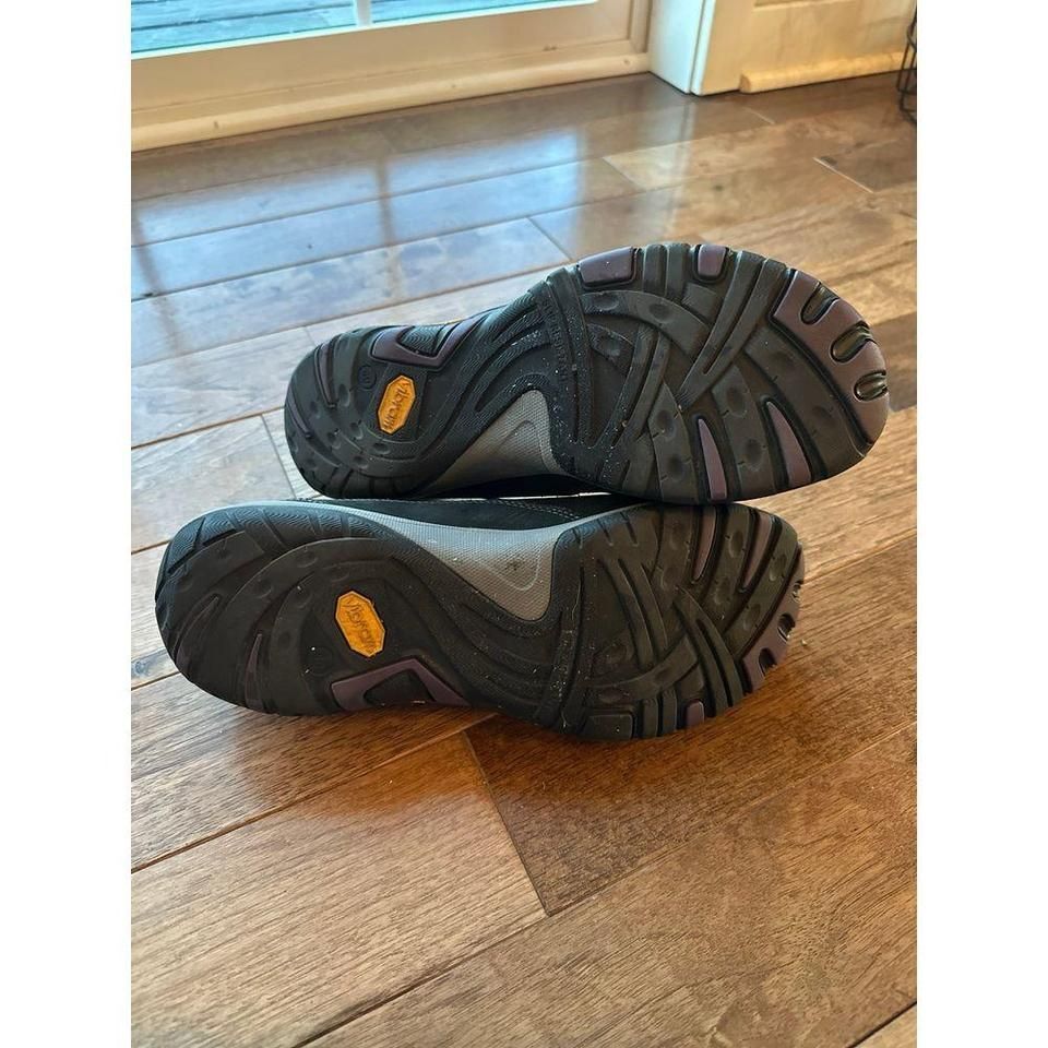 Dansko Patti Shoes Black Milled Nubuck Leather Vibram Slip On Clogs Sz 40 Sz 9.5