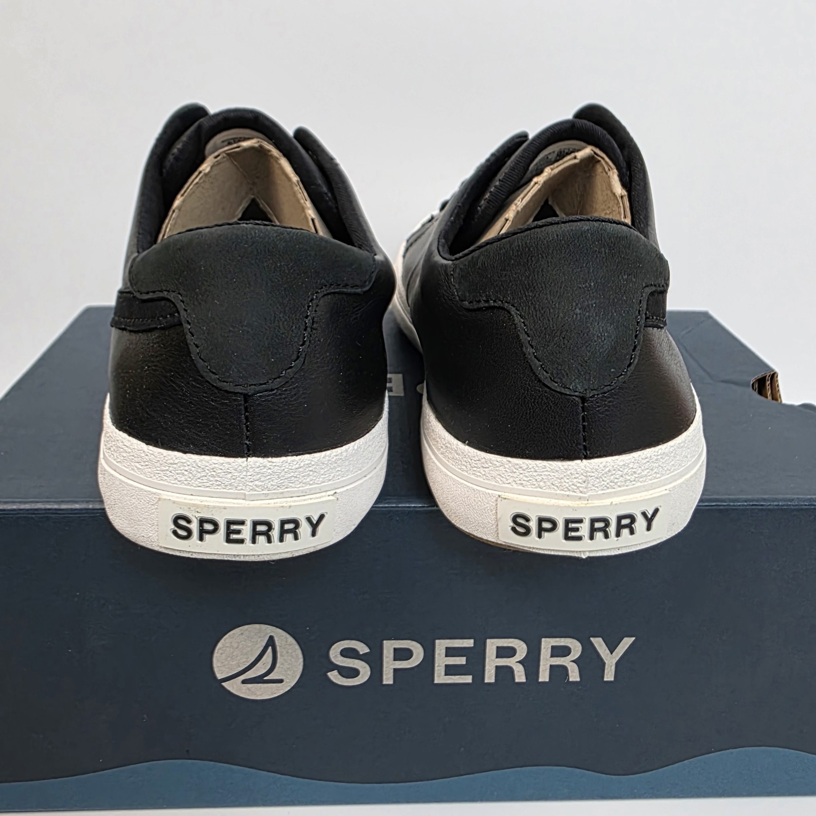 NEW Sperry Women’s Sandy LTT leather sneaker Black Size 7 M #909