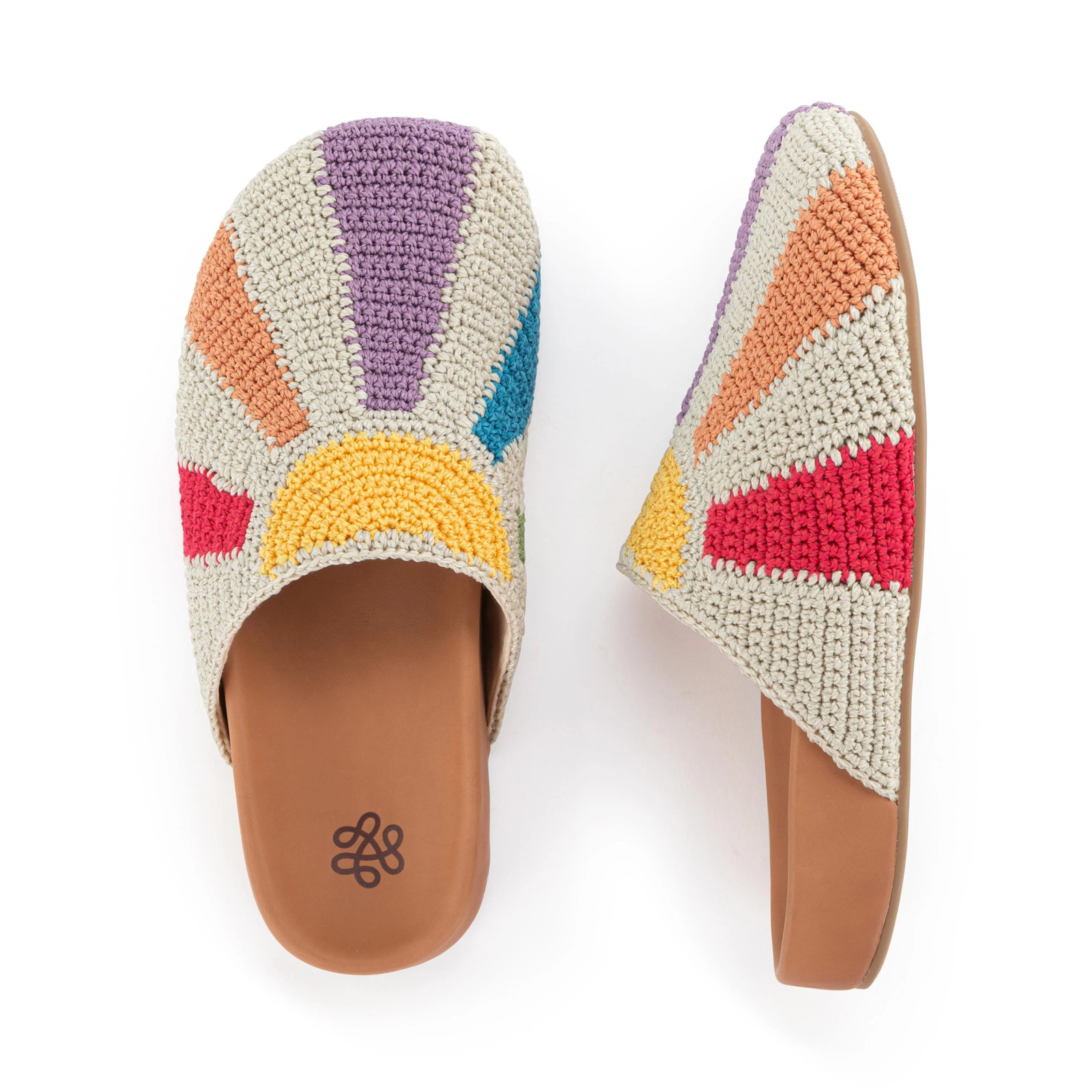 The Sak Bolinas Clog – Hand Crochet – Multi Sunbeam