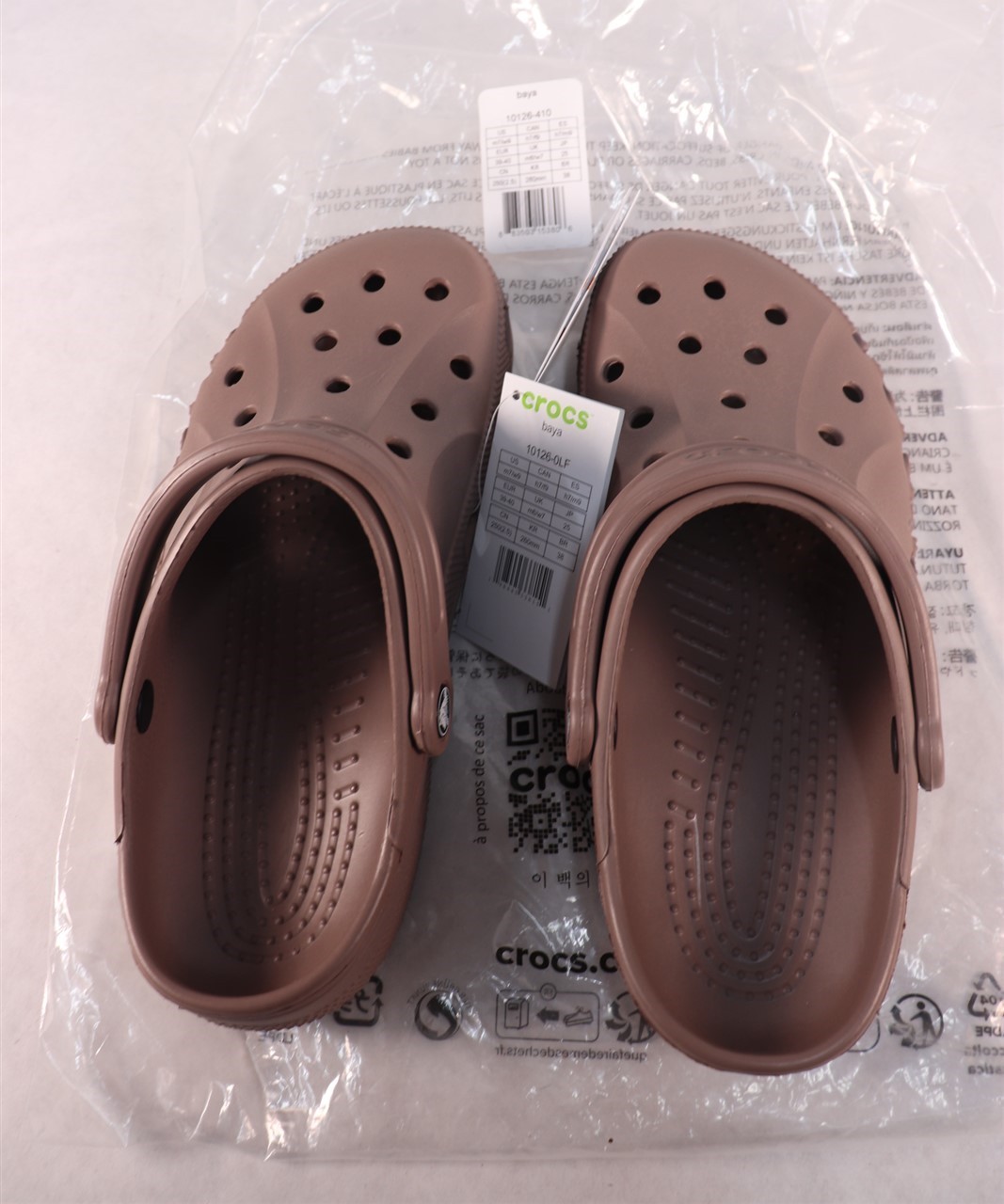 Crocs Adult Baya Clogs, Espresso, W9/M7